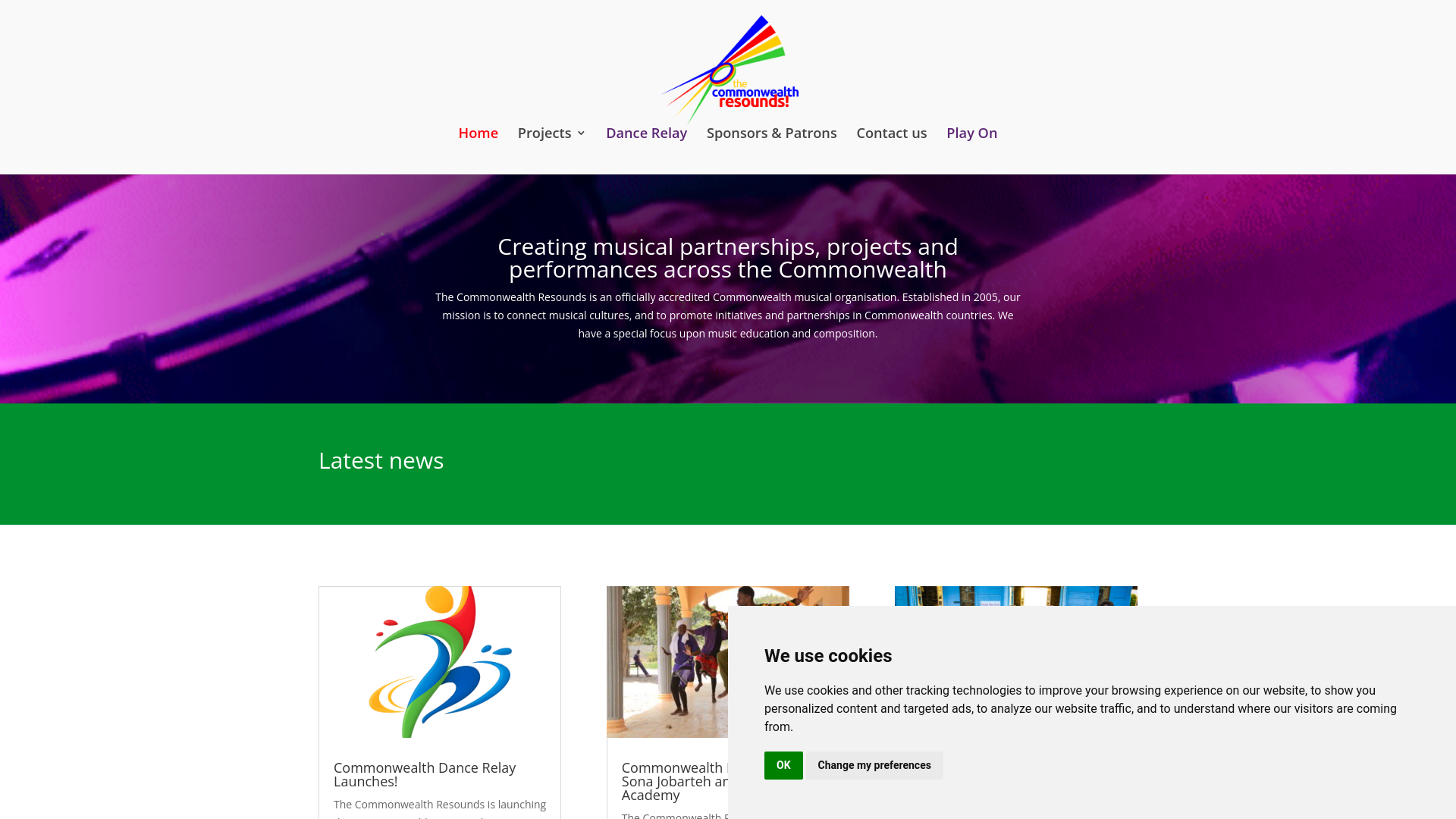 Website screenshot