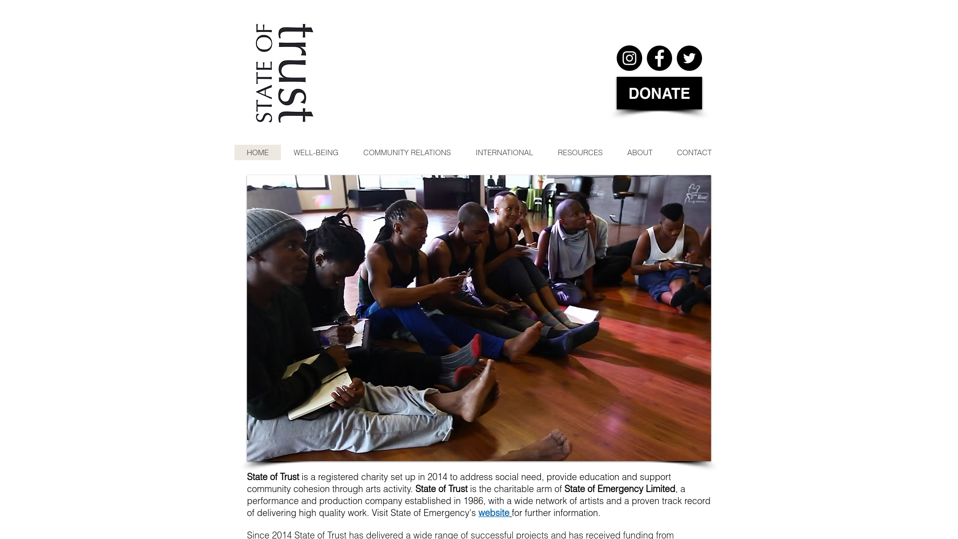 Website screenshot
