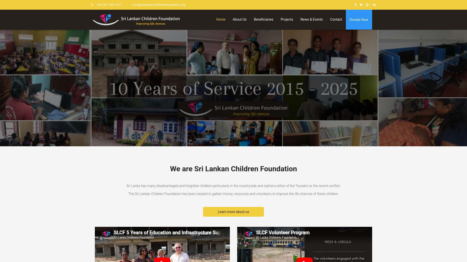 Website screenshot