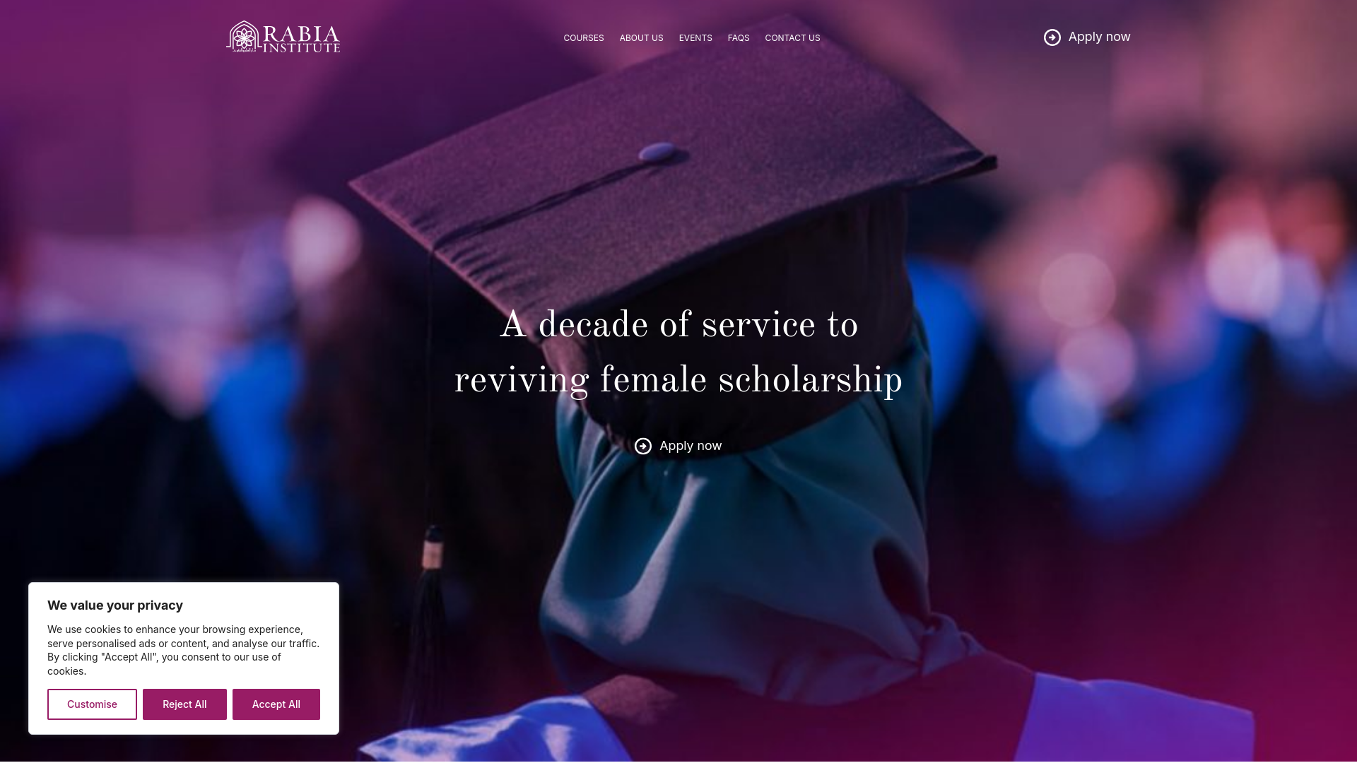 Website screenshot