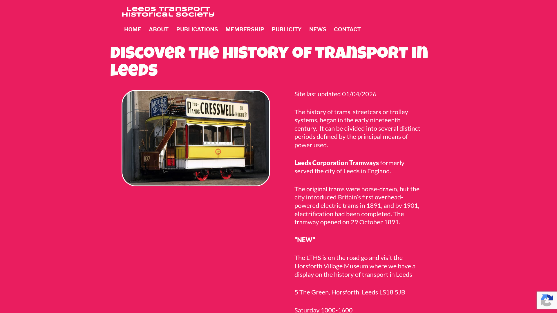 Website screenshot