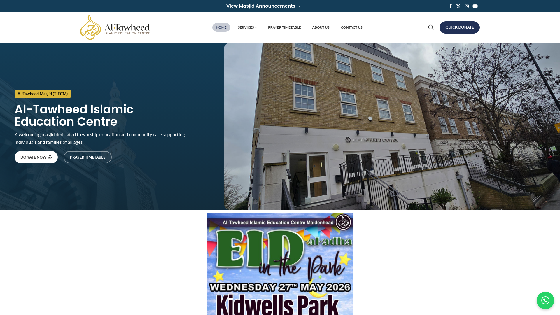 Website screenshot