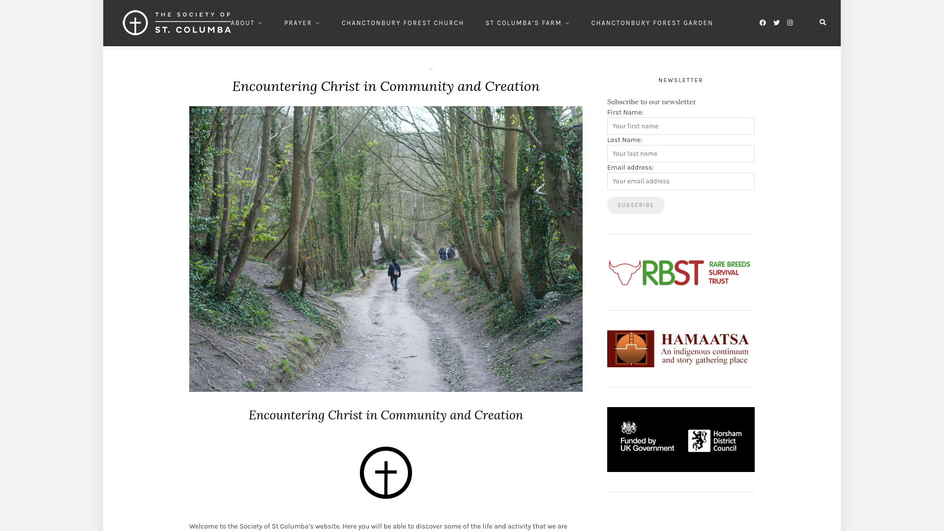 Website screenshot