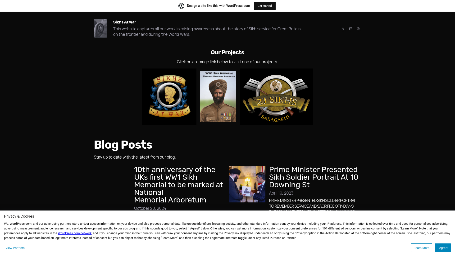 Website screenshot