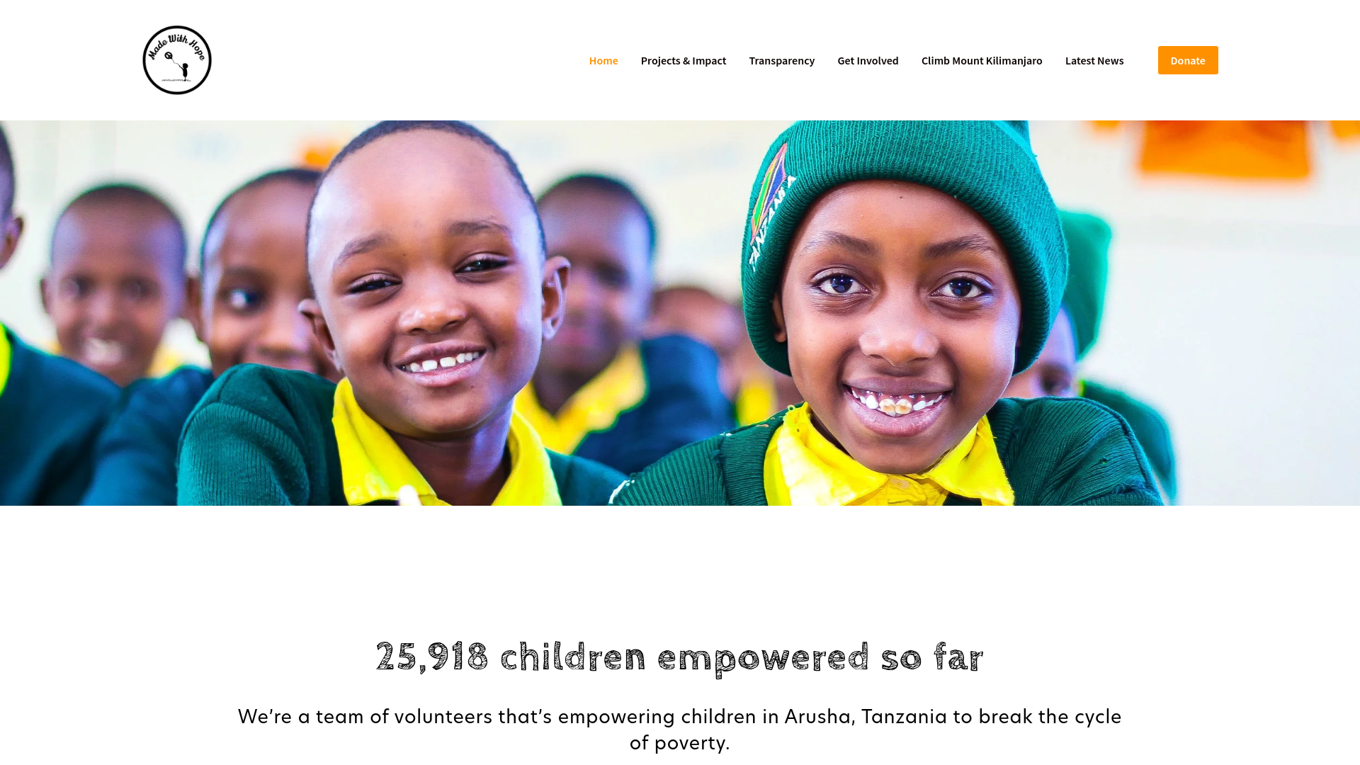 Website screenshot