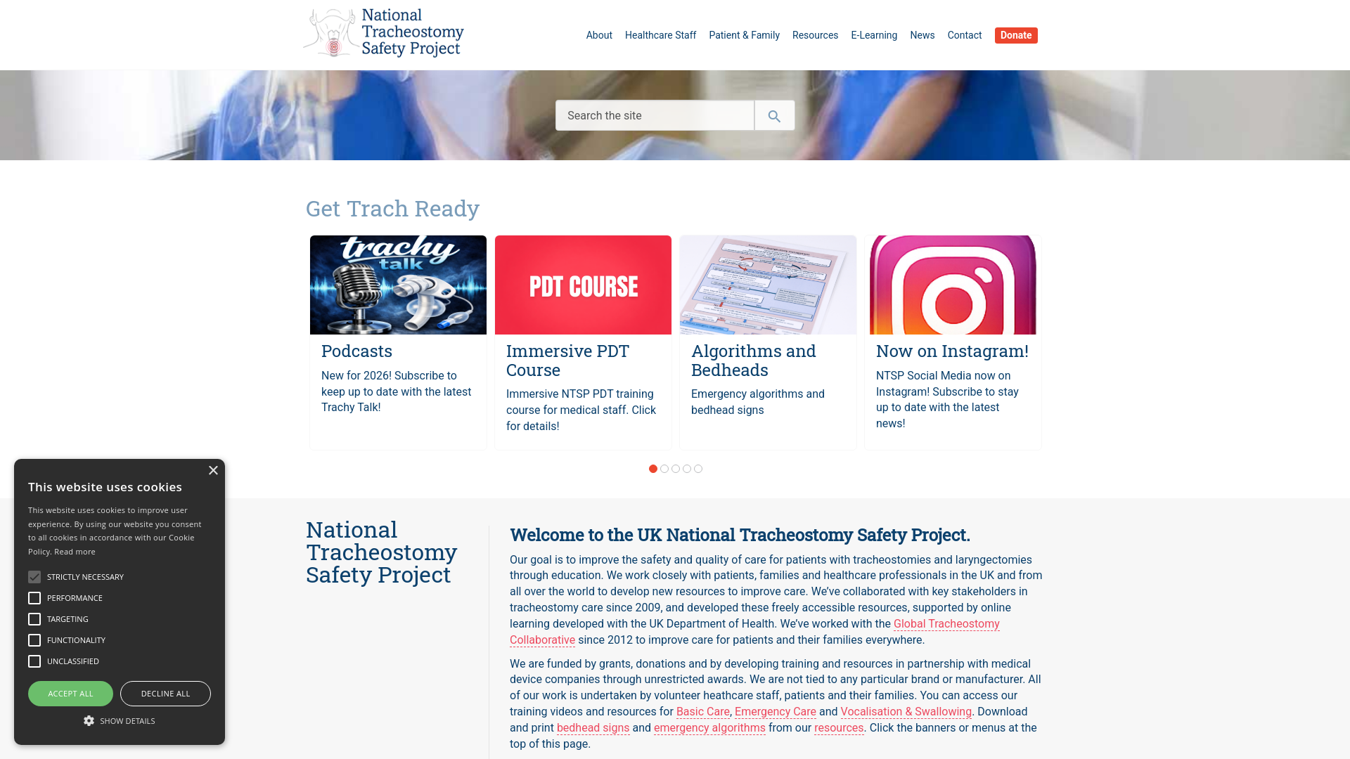 Website screenshot