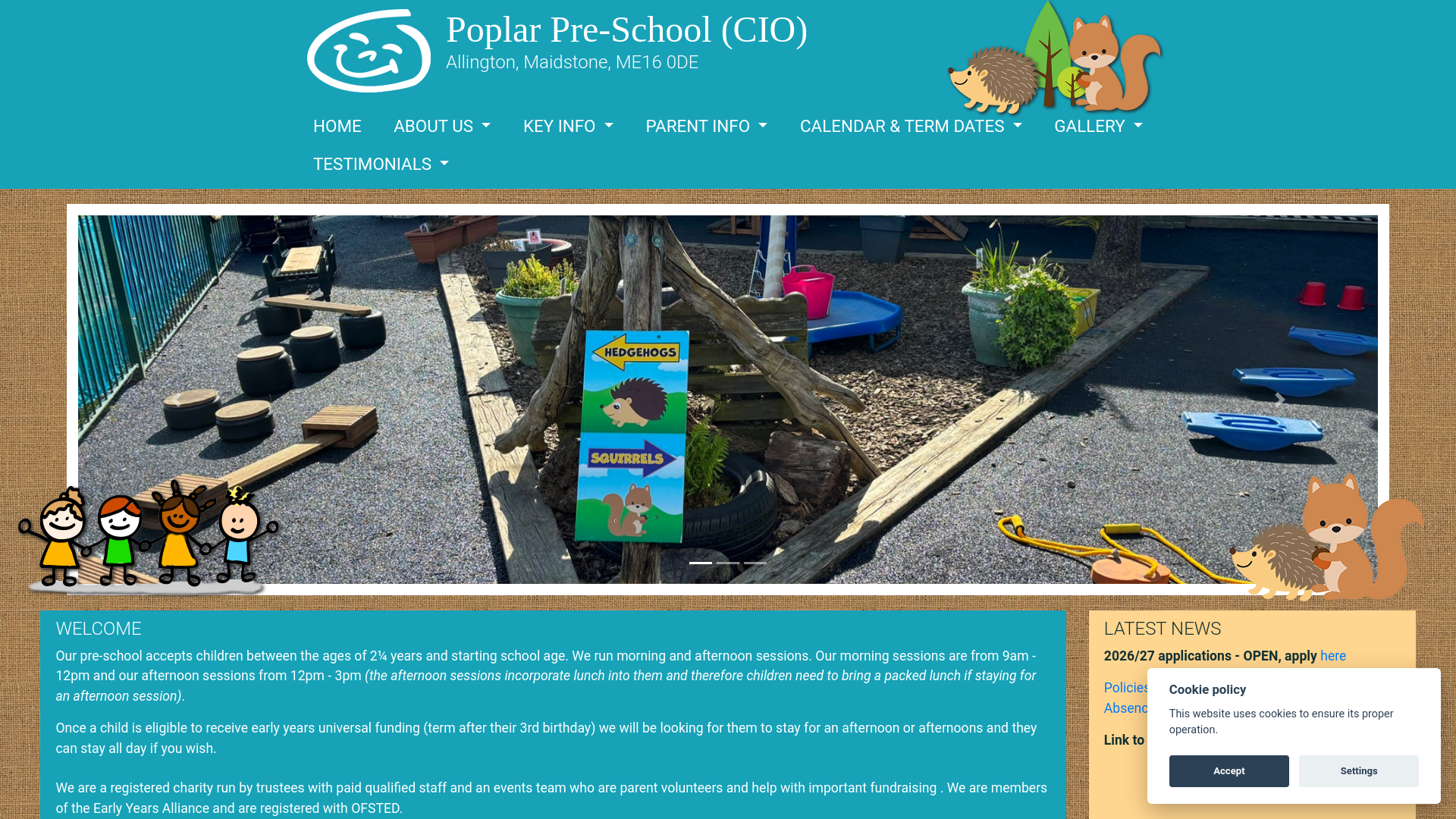 Website screenshot