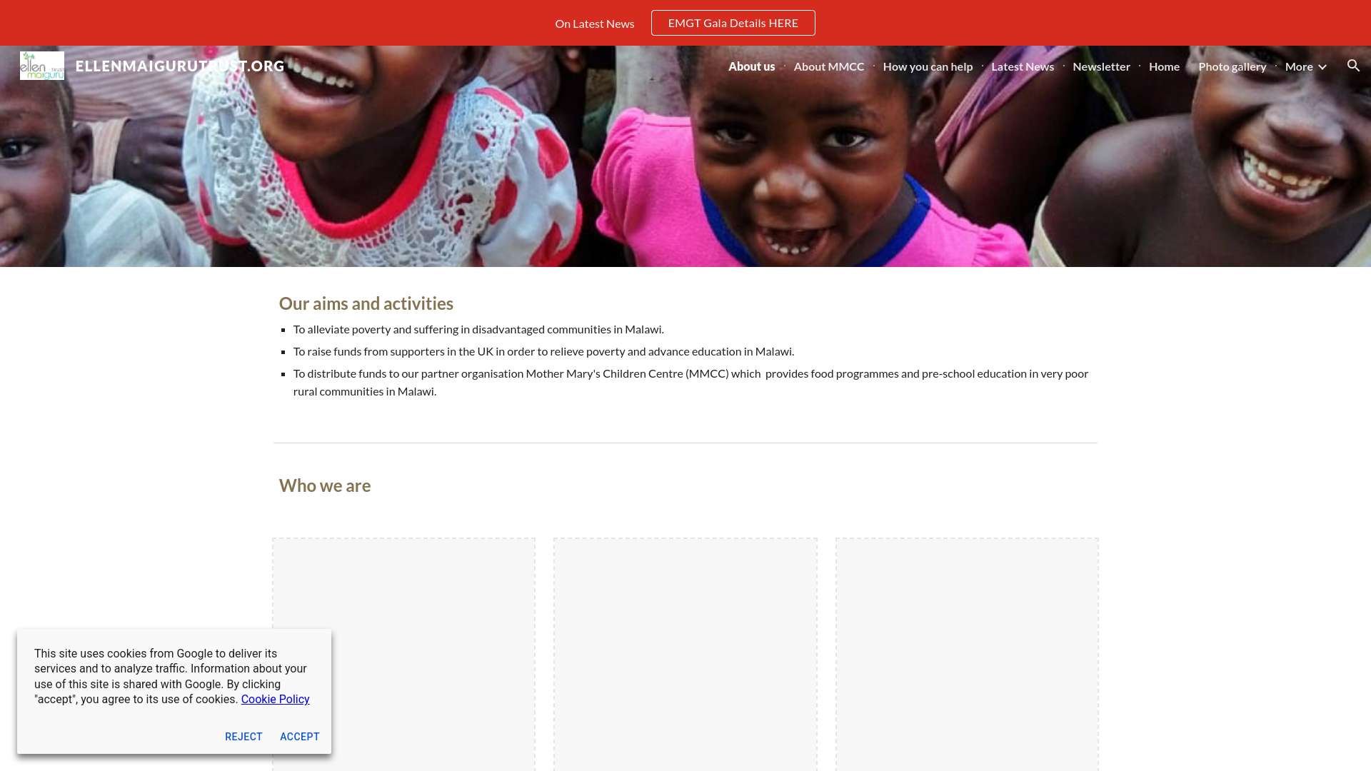 Website screenshot