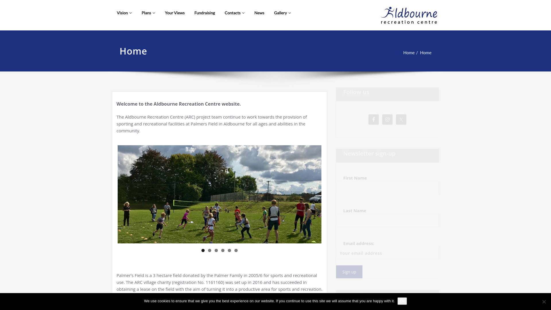 Website screenshot