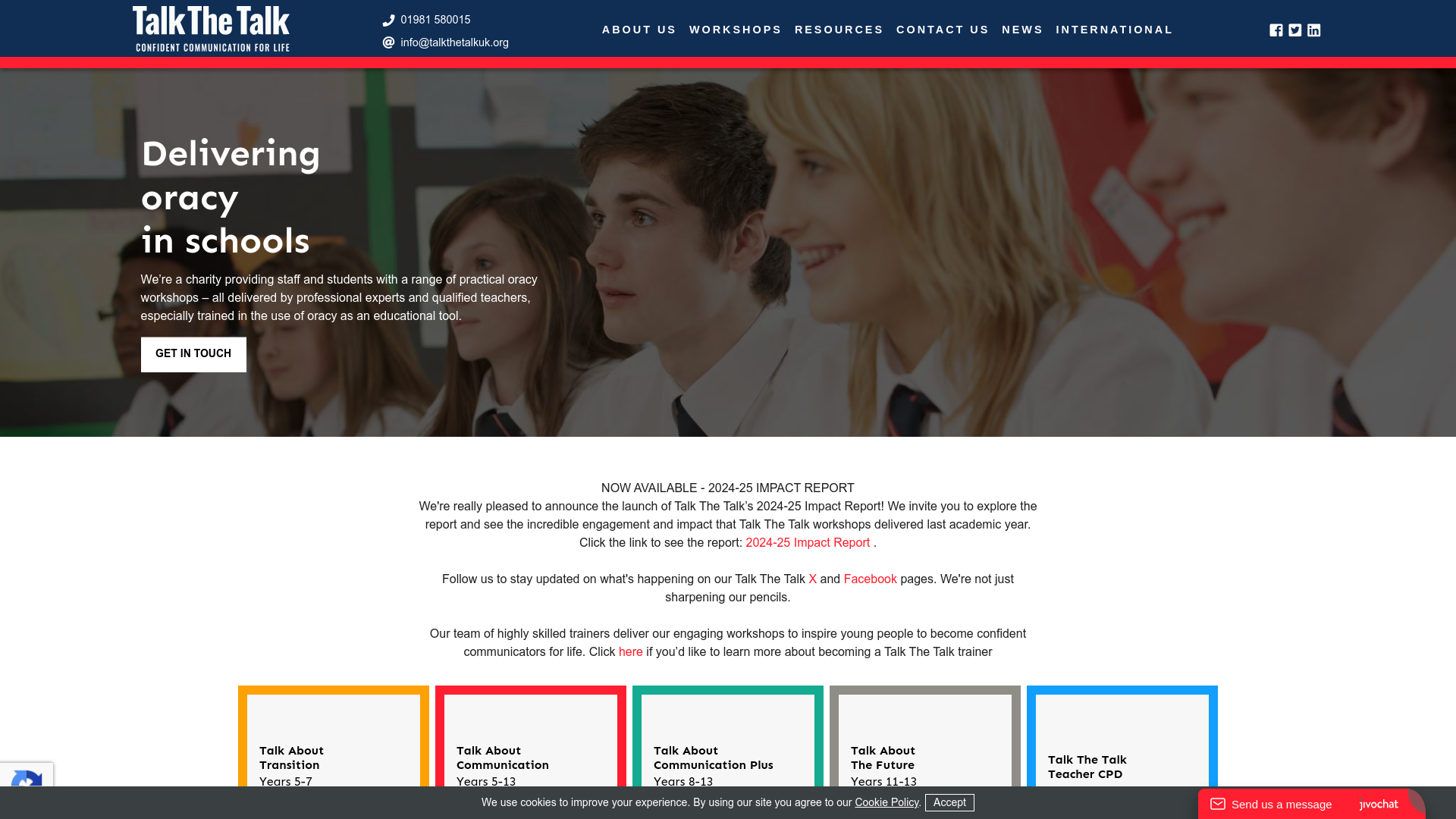 Website screenshot