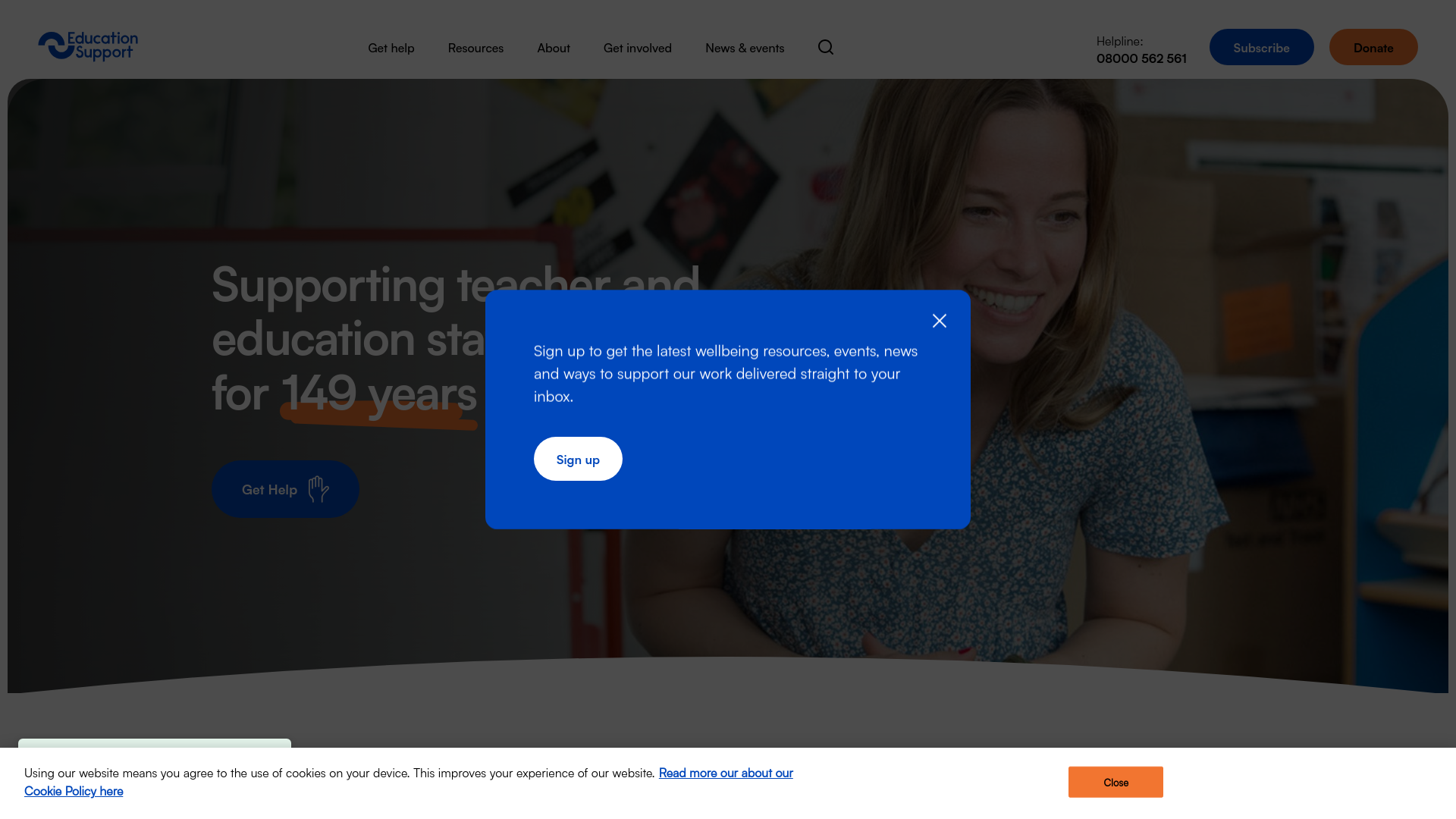 Website screenshot