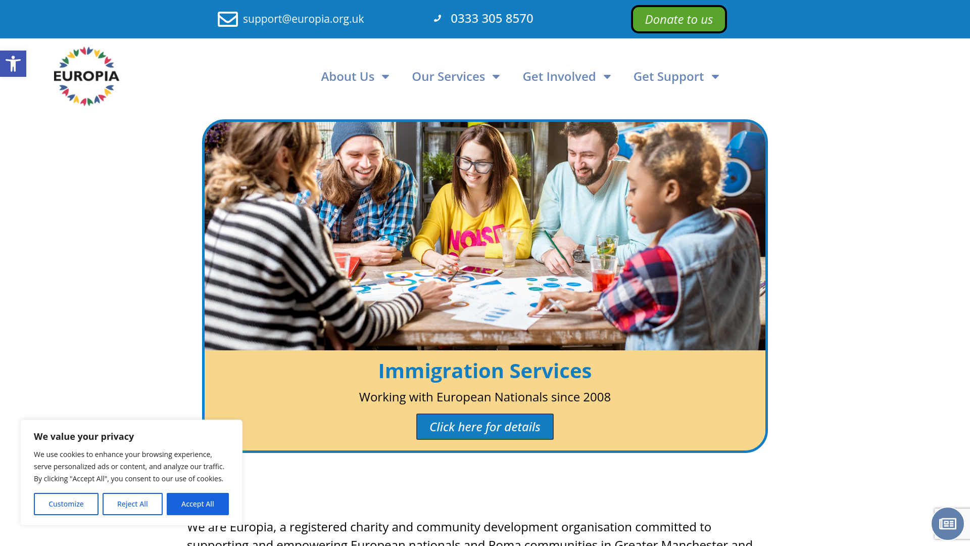 Website screenshot