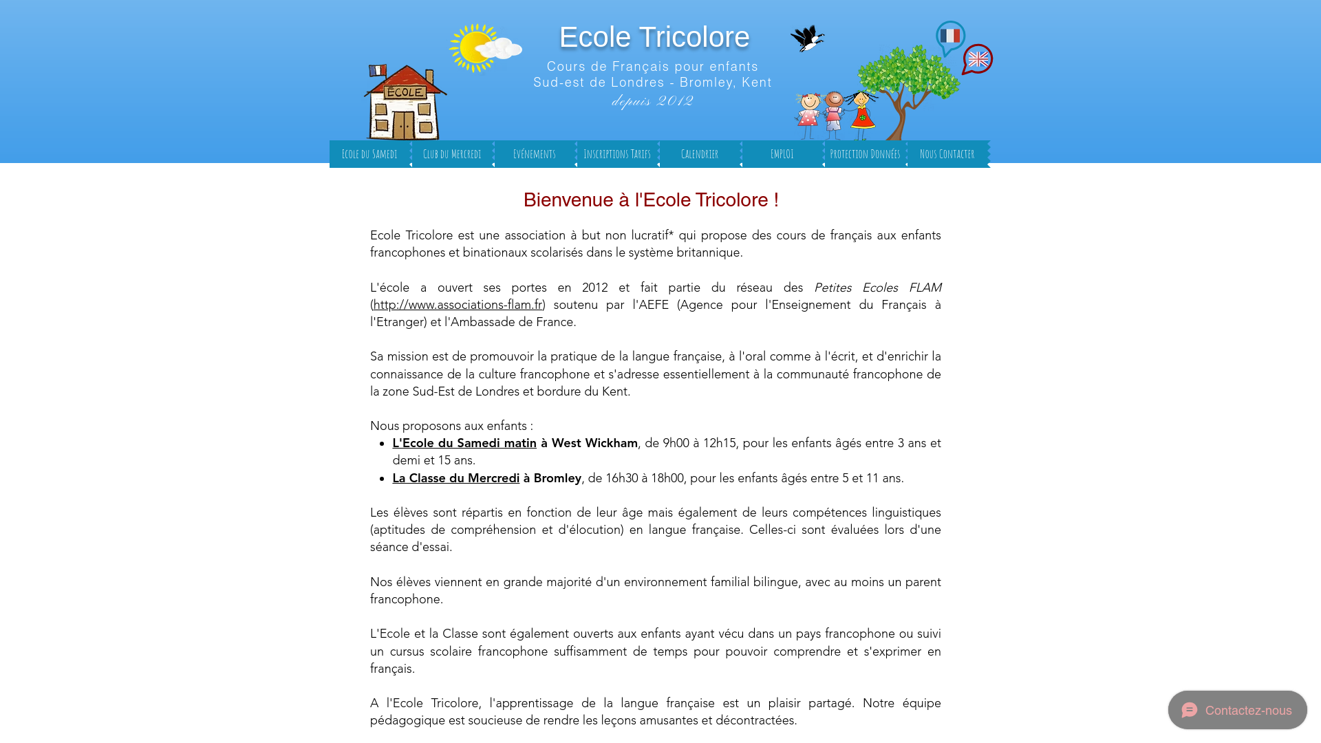 Website screenshot