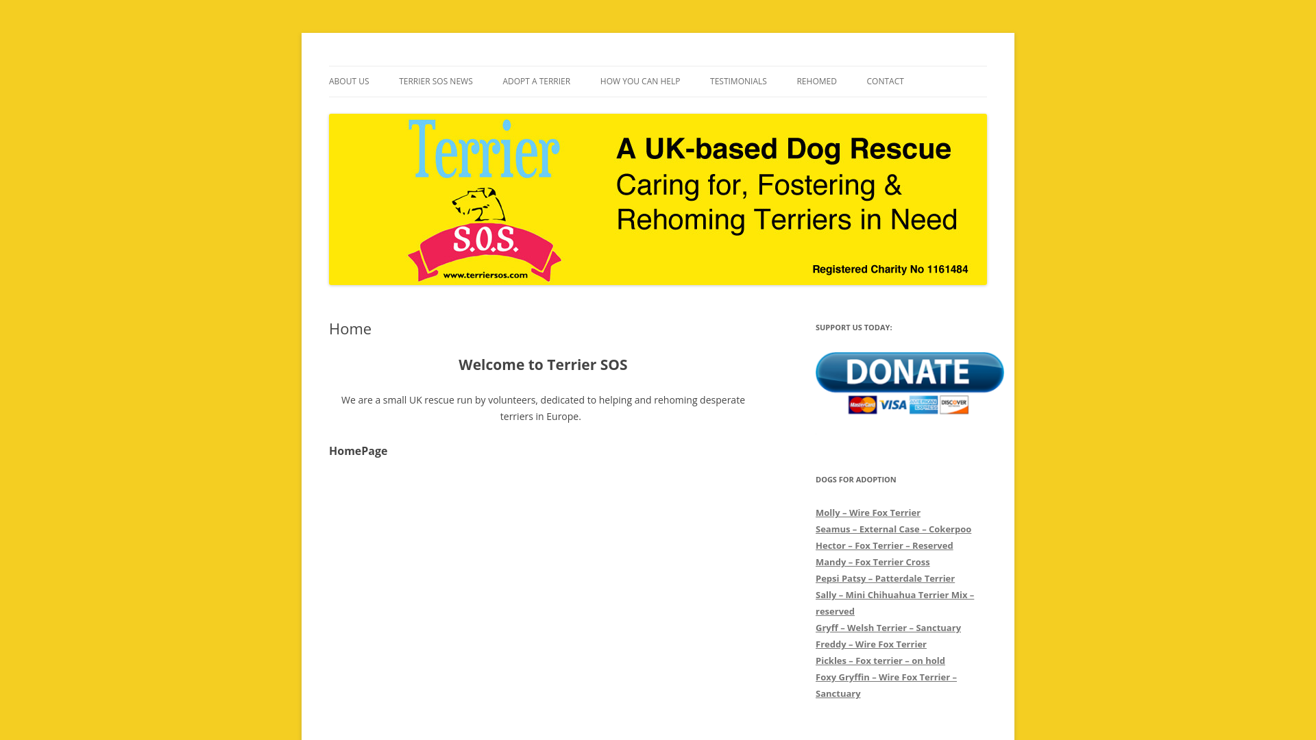 Website screenshot