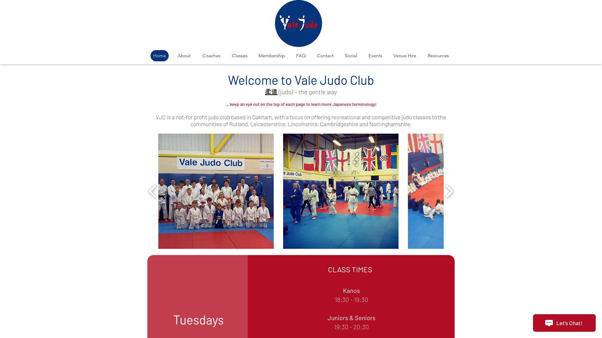 Website screenshot