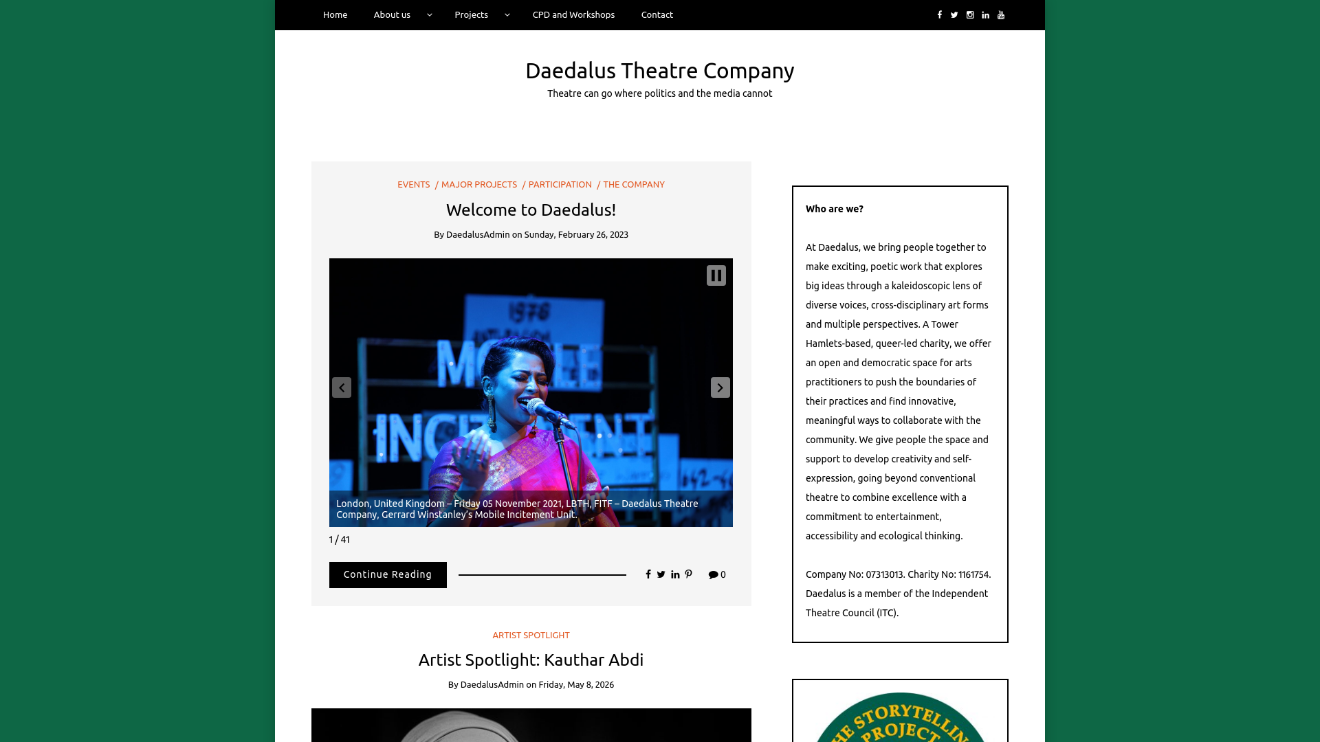 Website screenshot