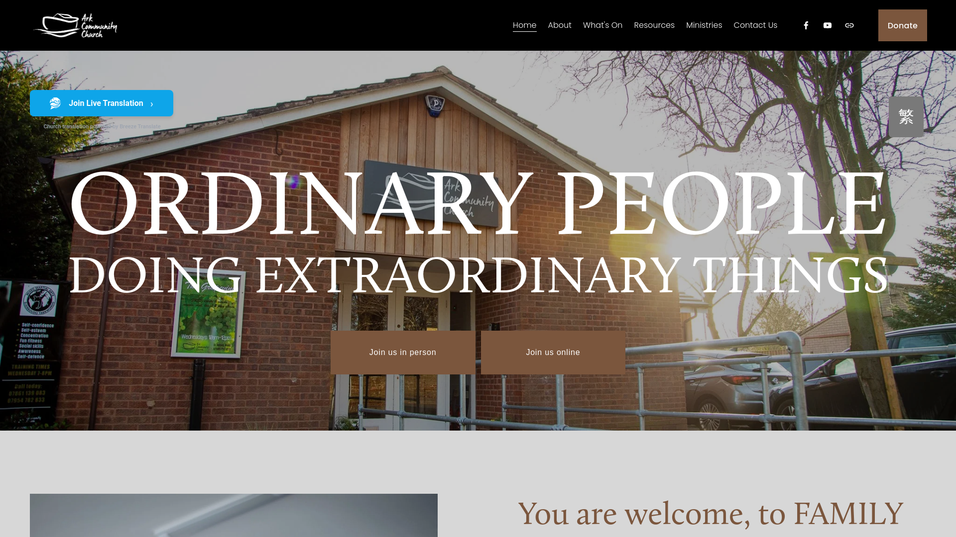 Website screenshot
