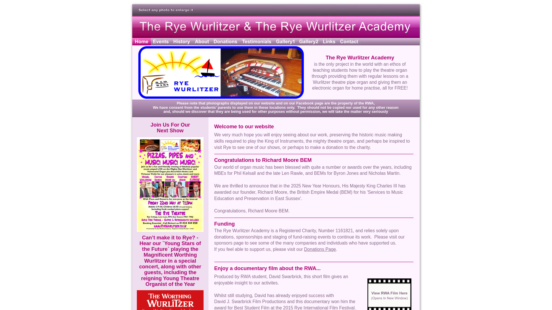 Website screenshot
