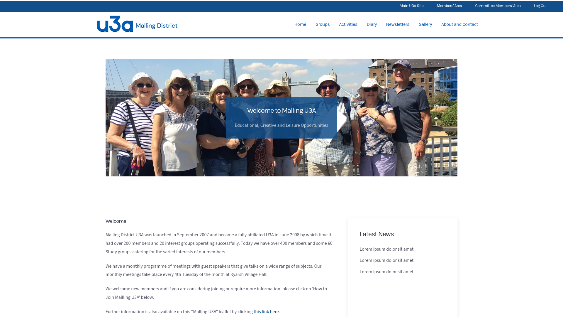 Website screenshot