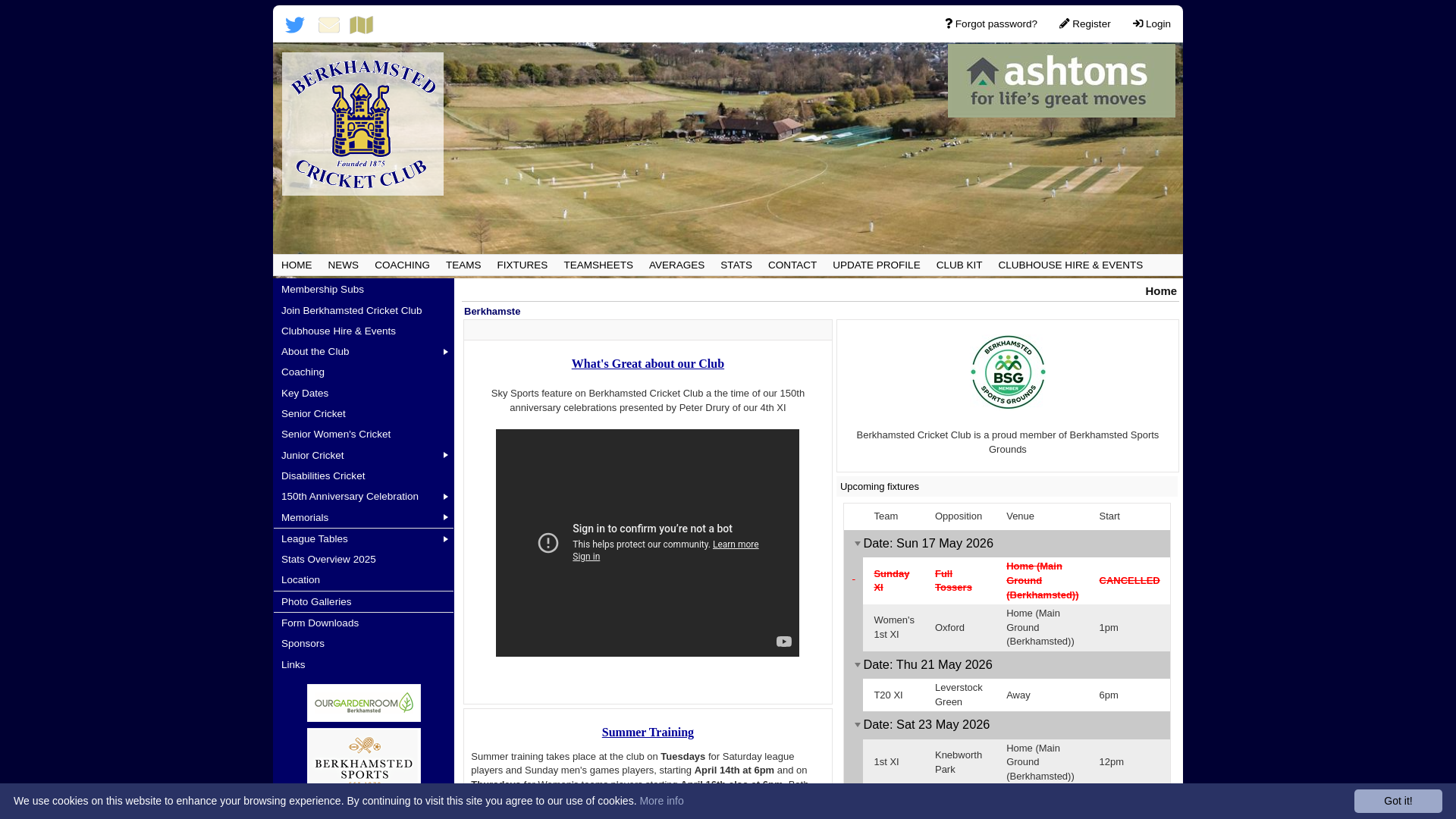 Website screenshot