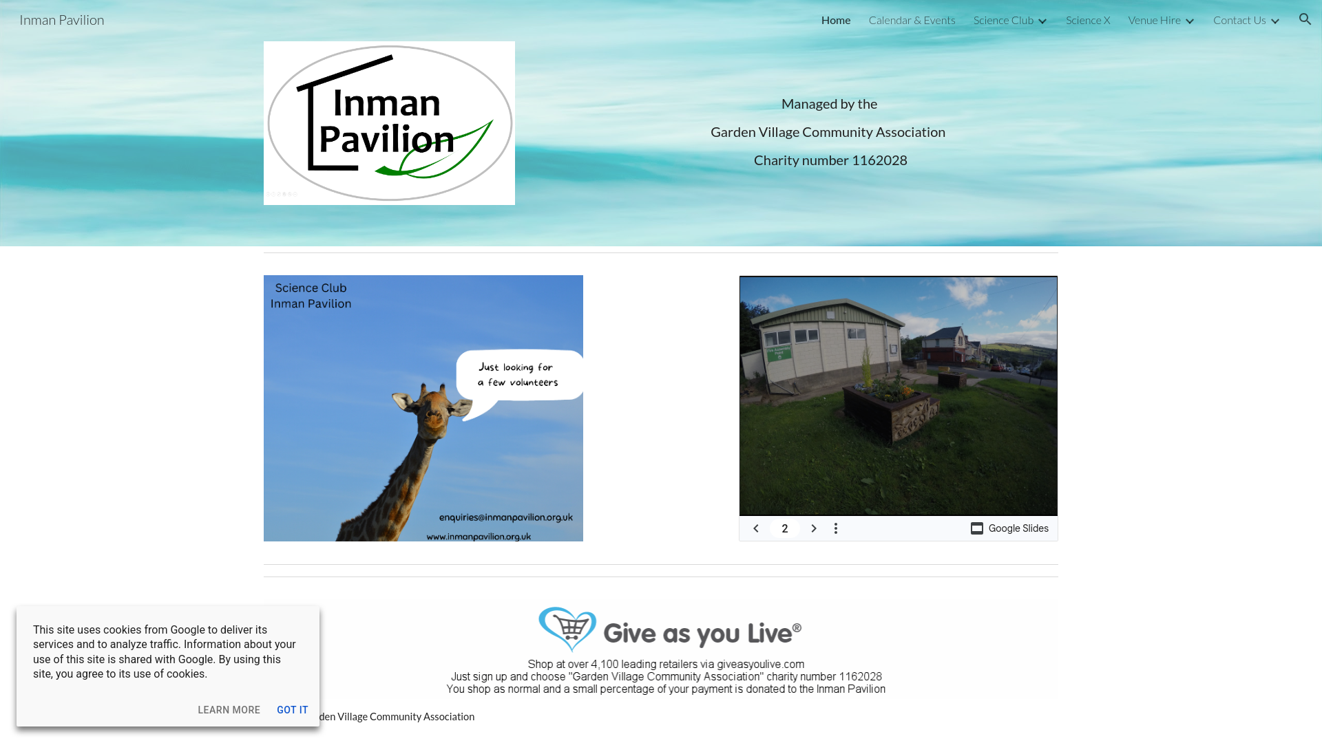 Website screenshot