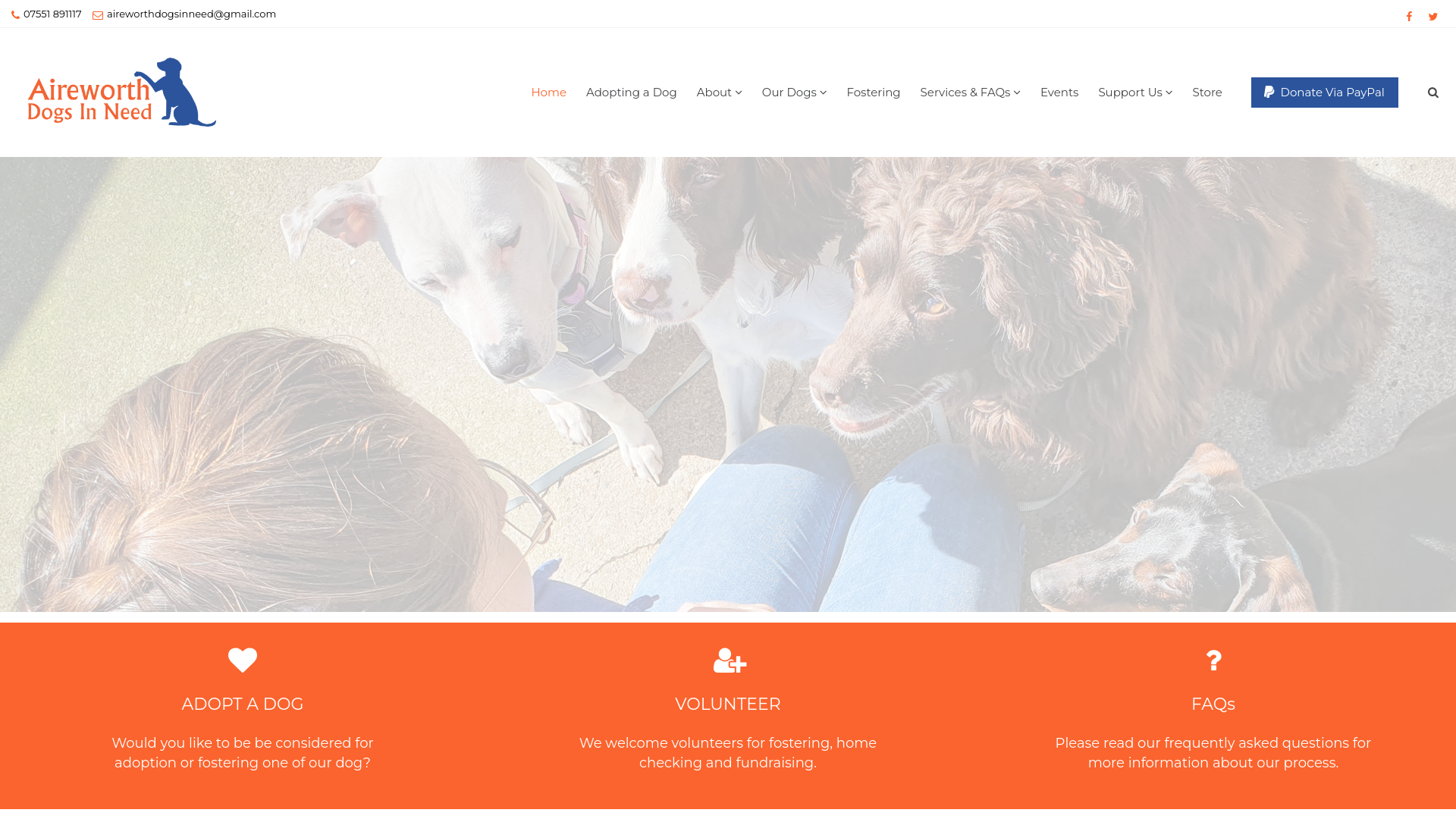 Website screenshot