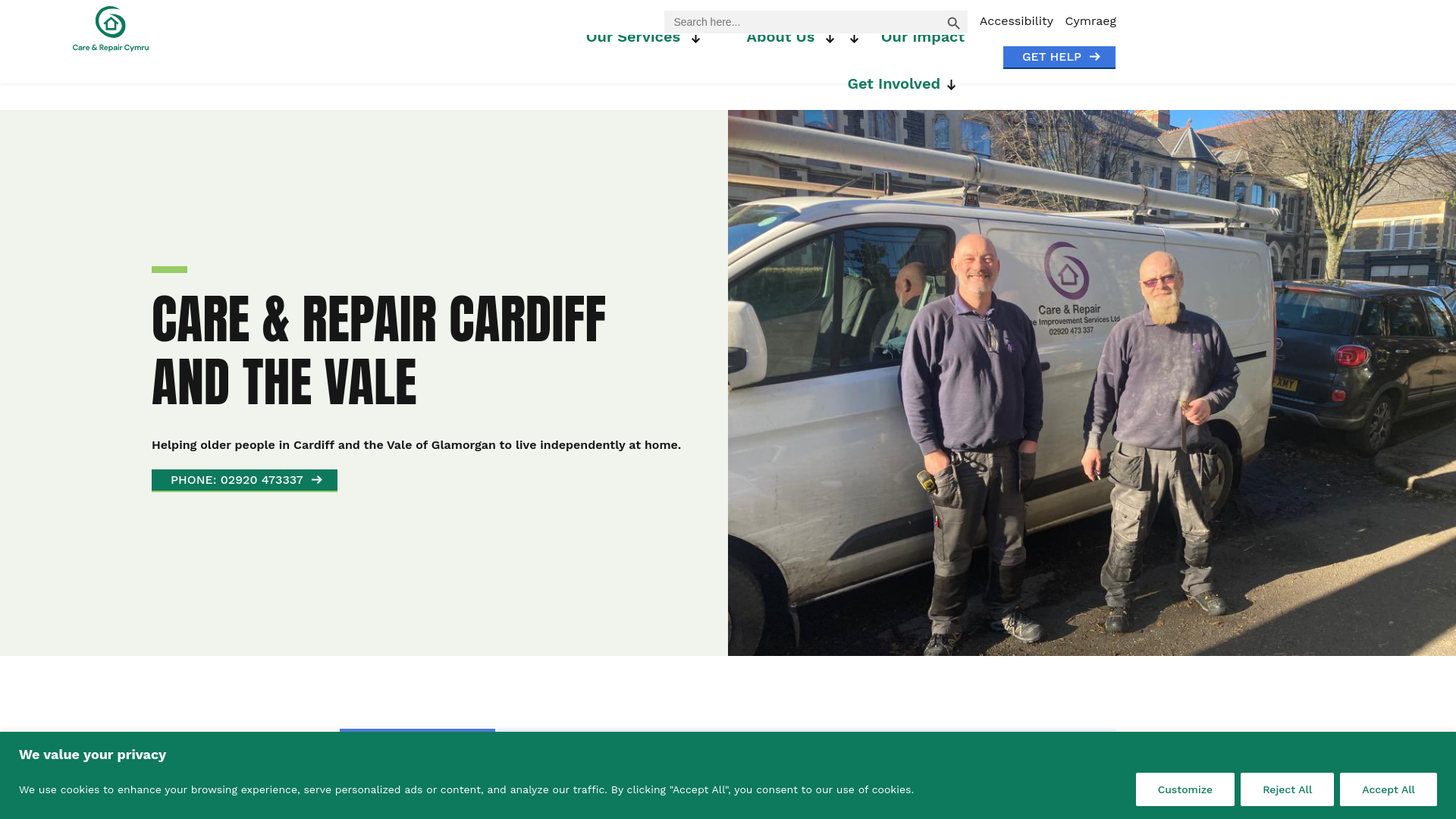 Website screenshot