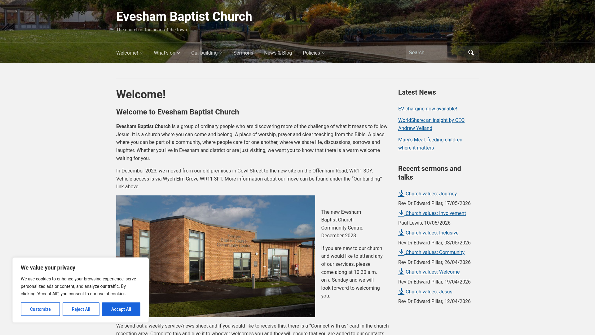 Website screenshot