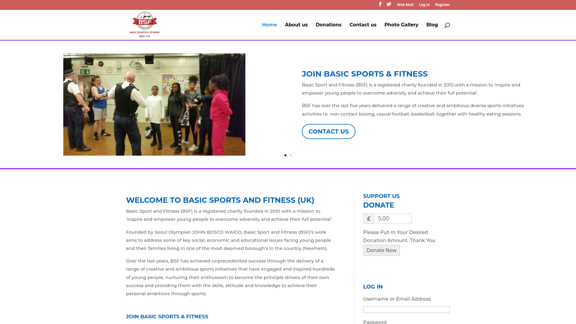 Website screenshot