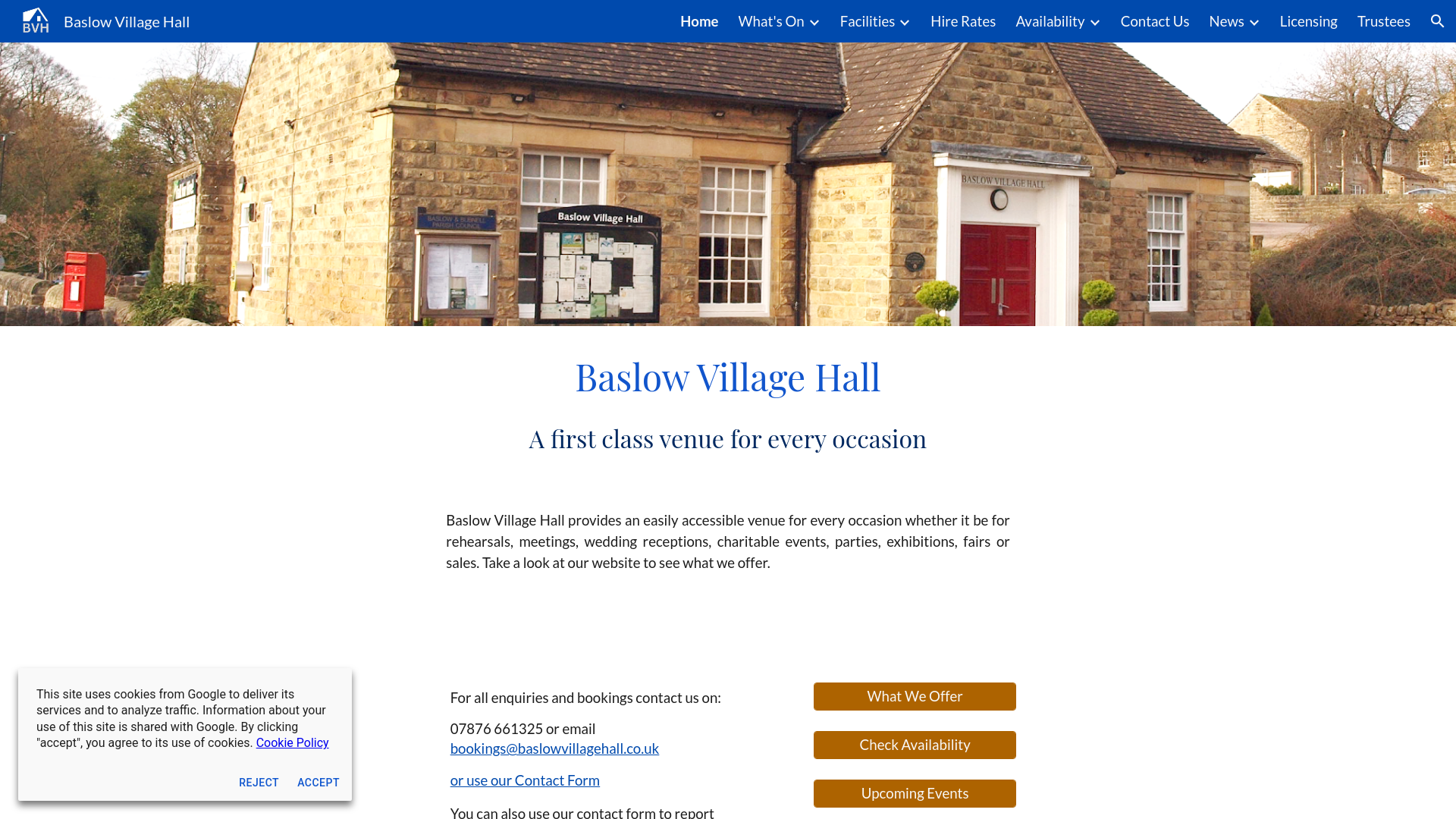 Website screenshot