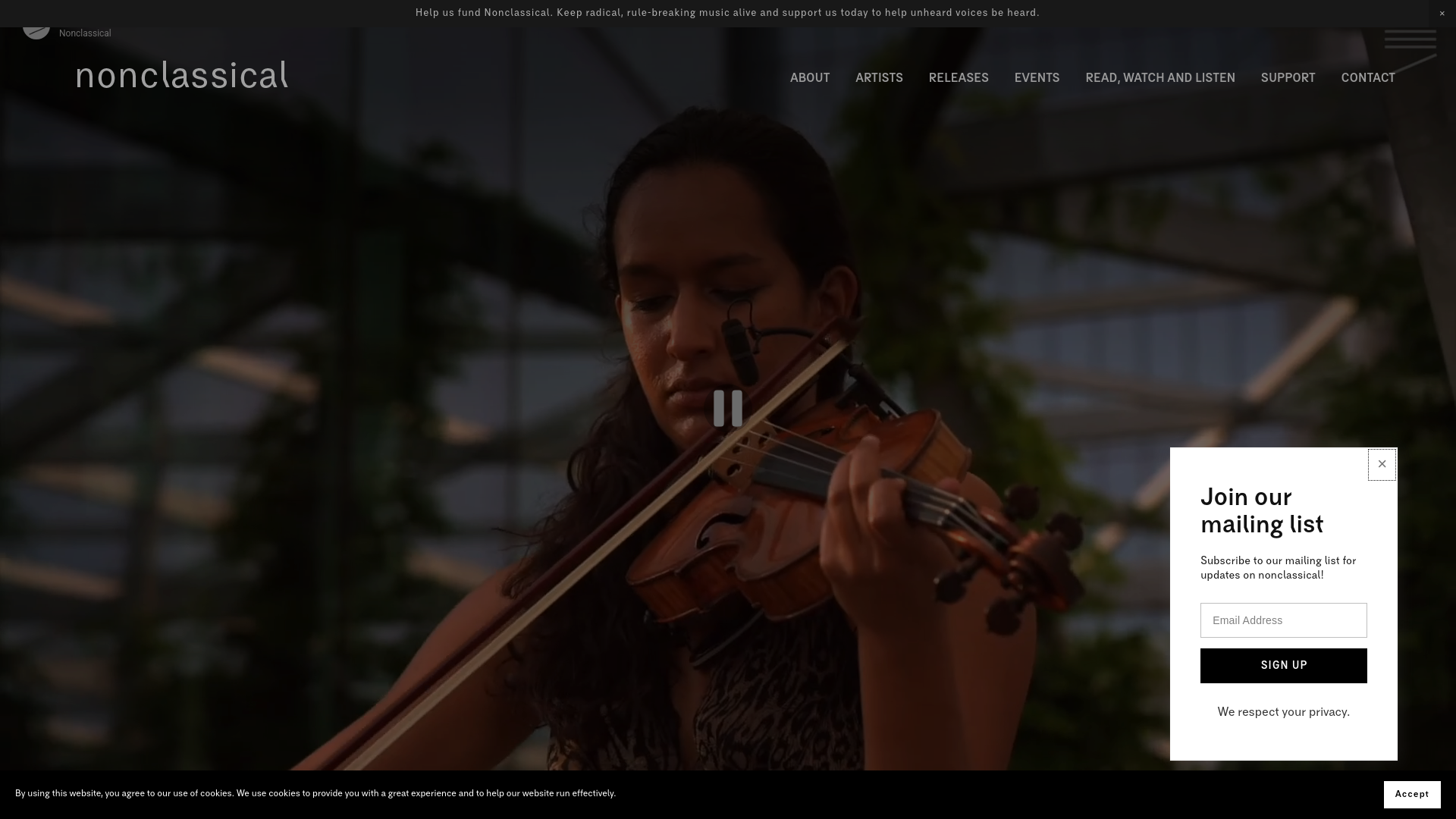 Website screenshot