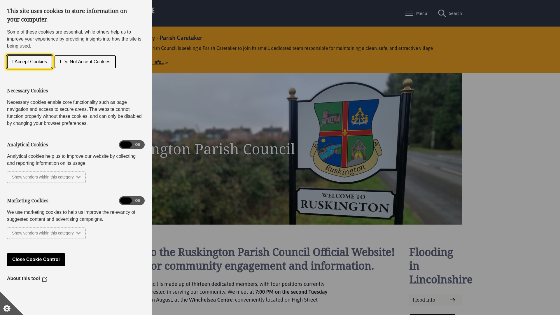 Website screenshot