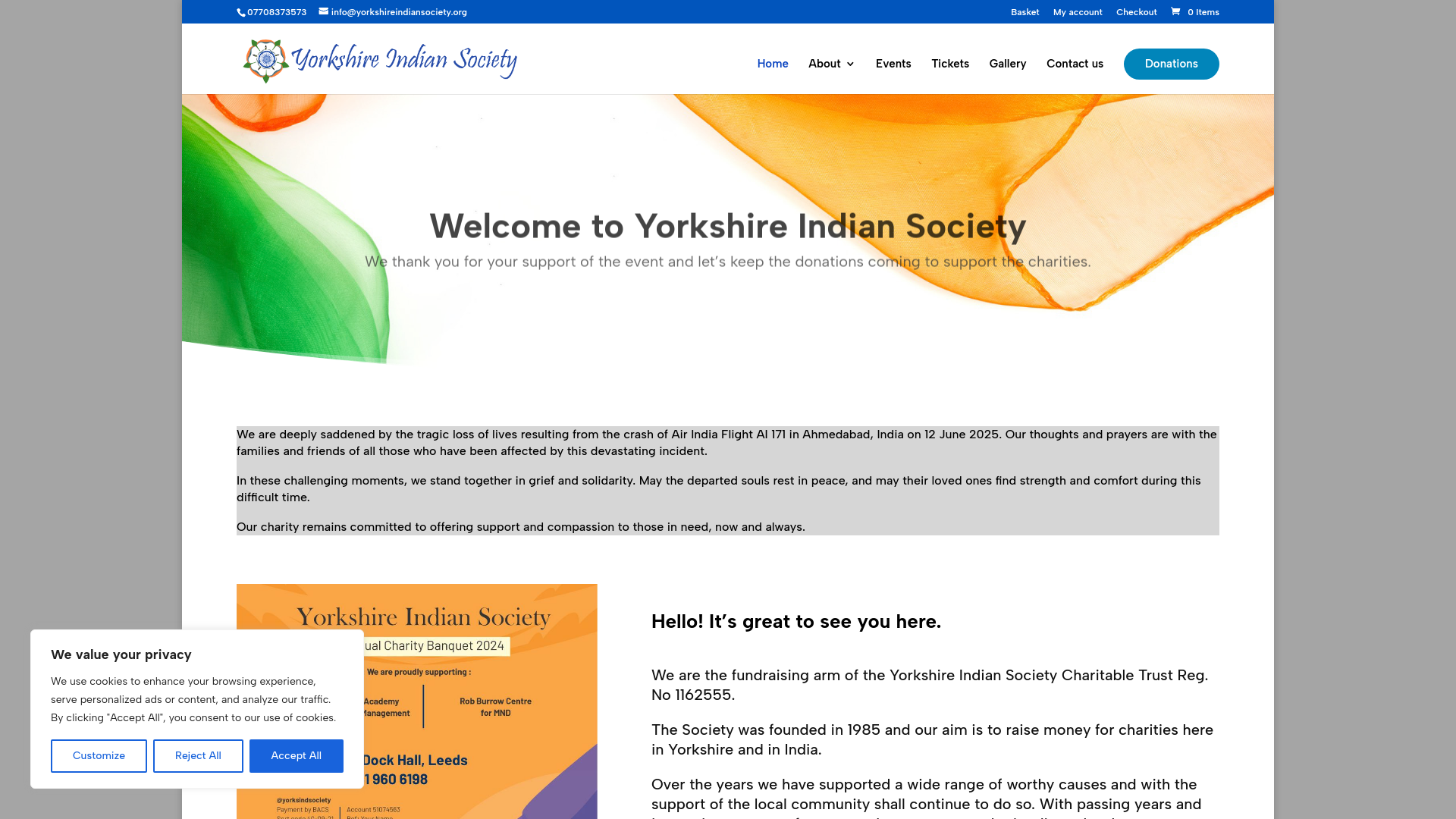 Website screenshot