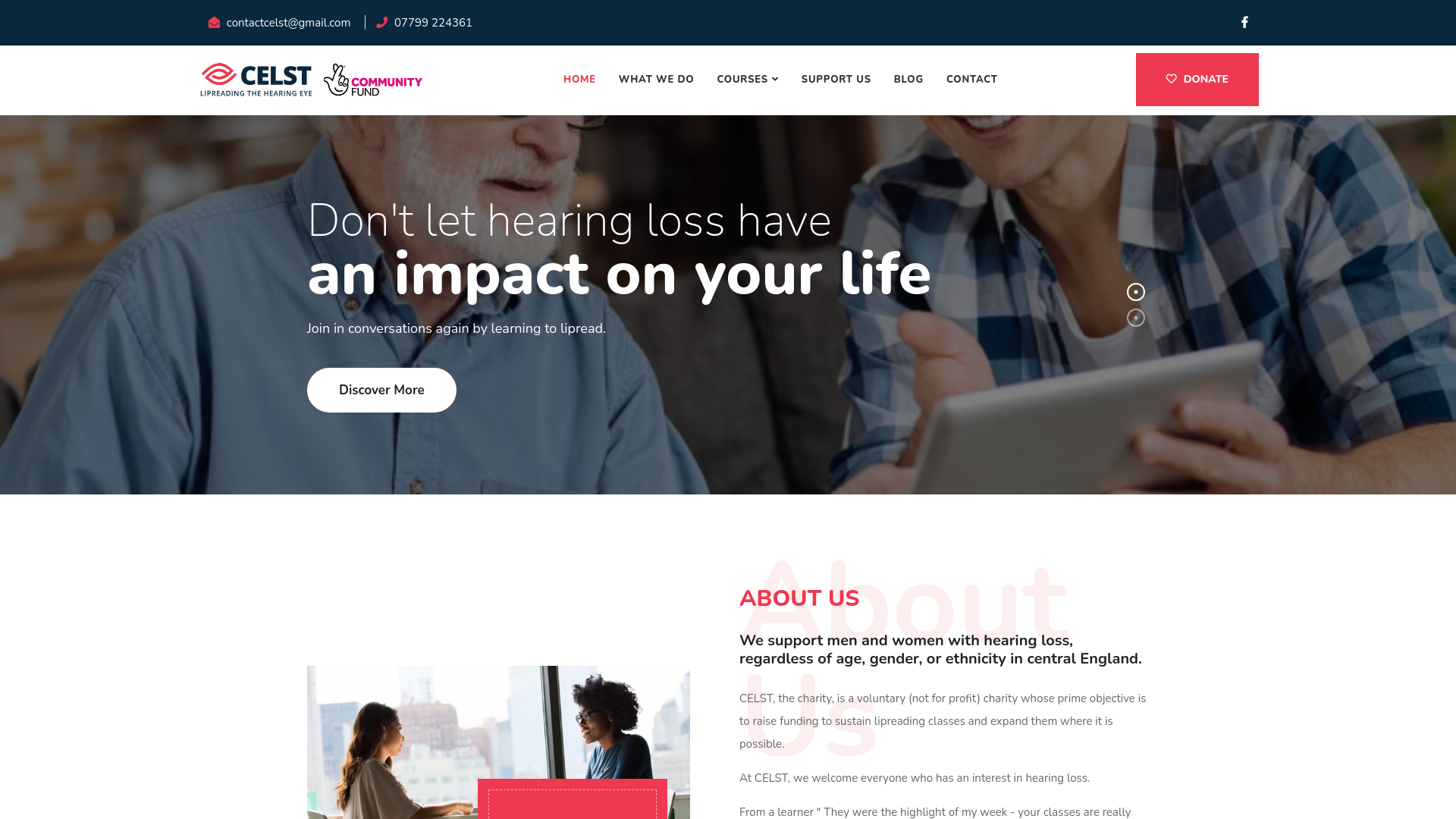 Website screenshot