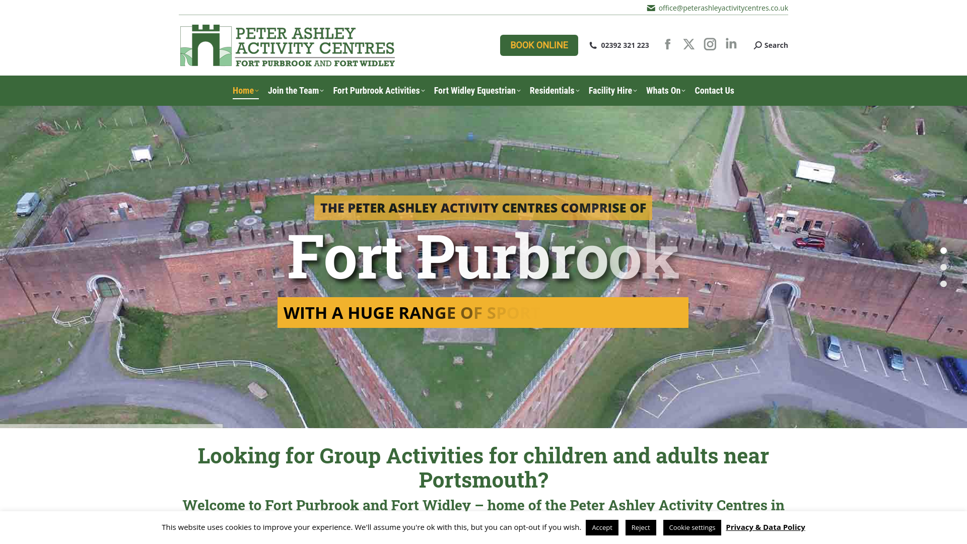 Website screenshot