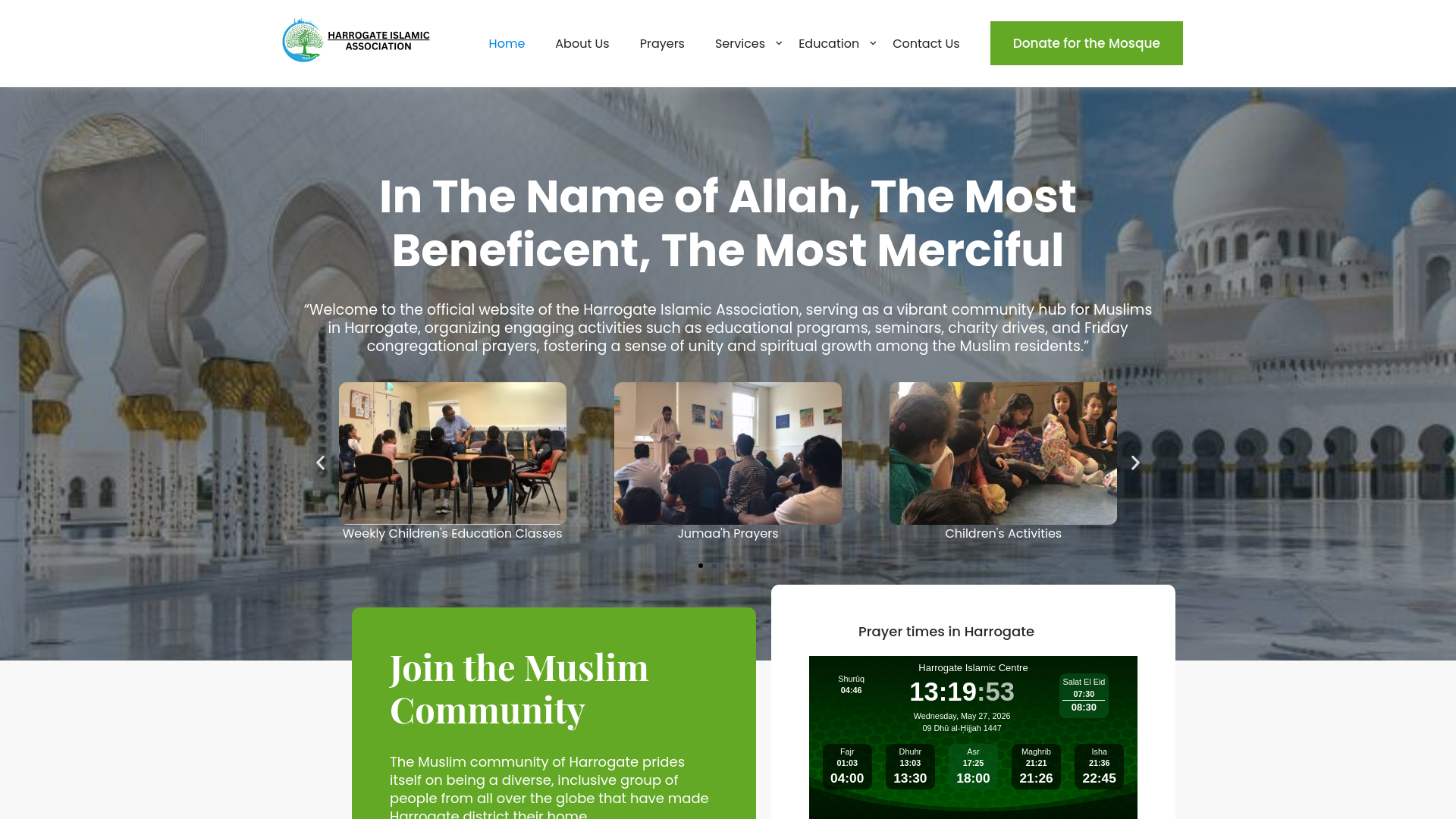 Website screenshot