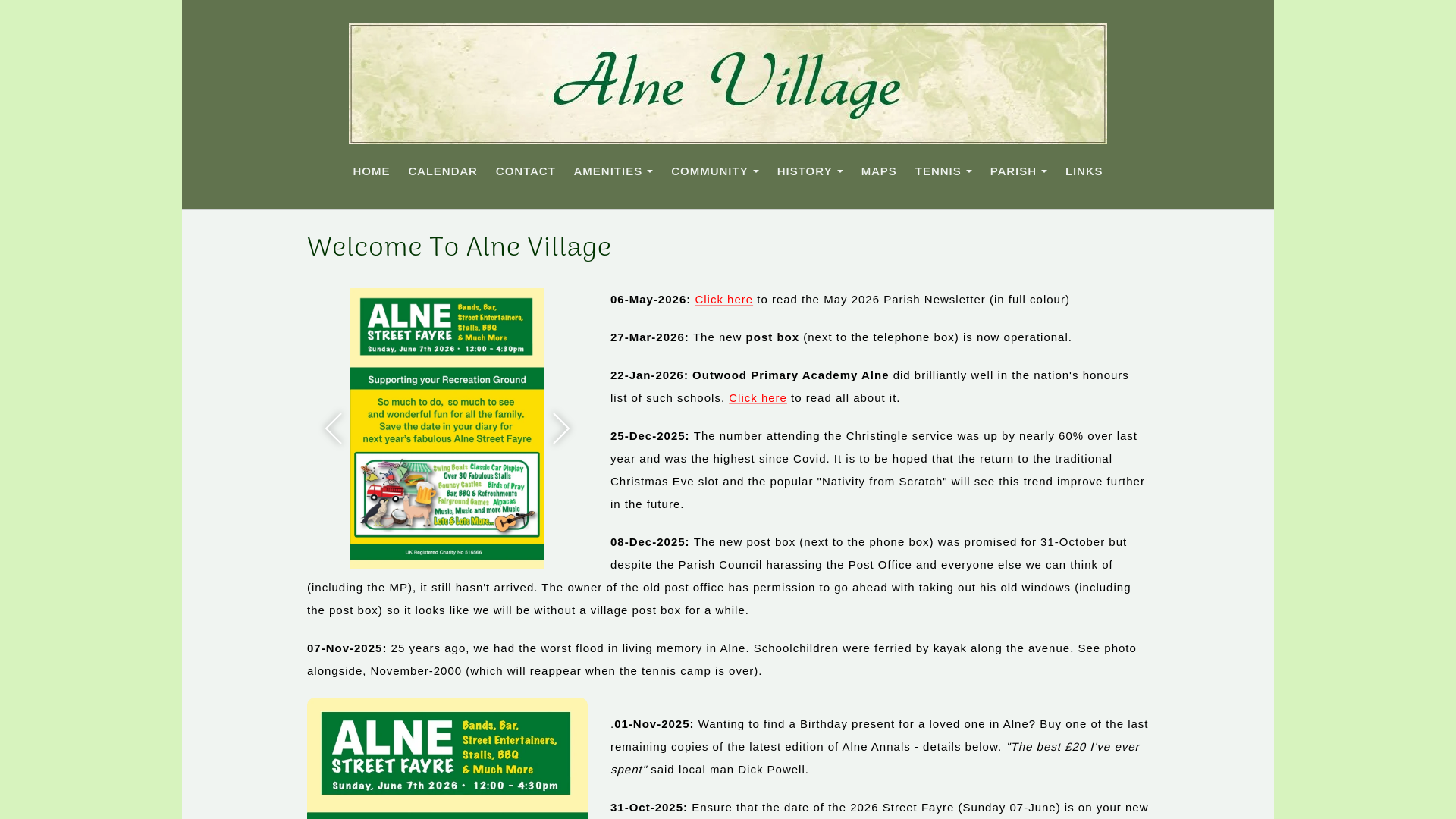 Website screenshot