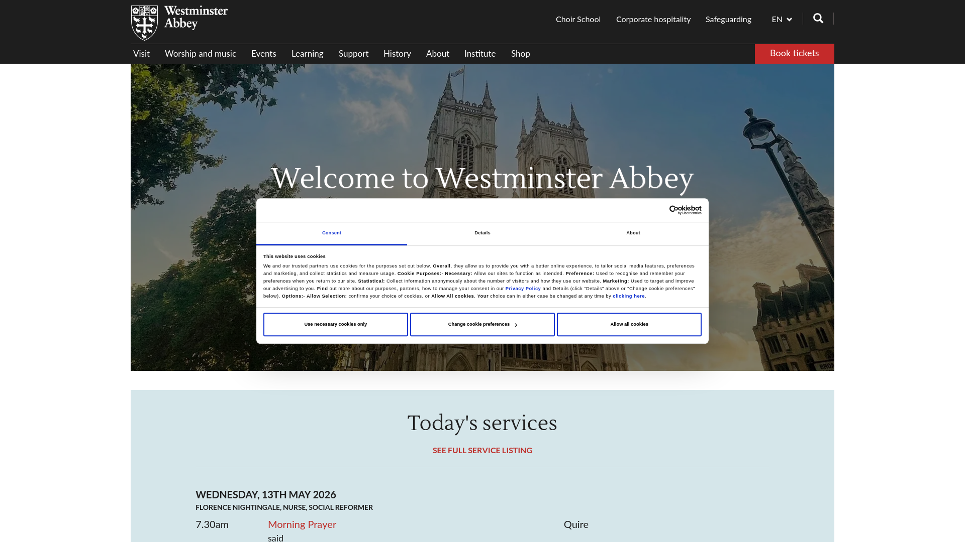 Website screenshot