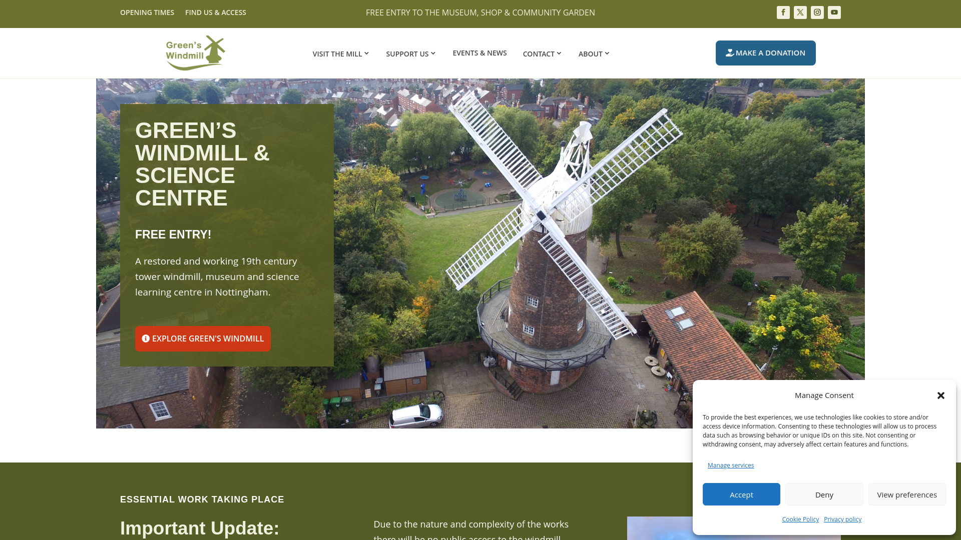 Website screenshot