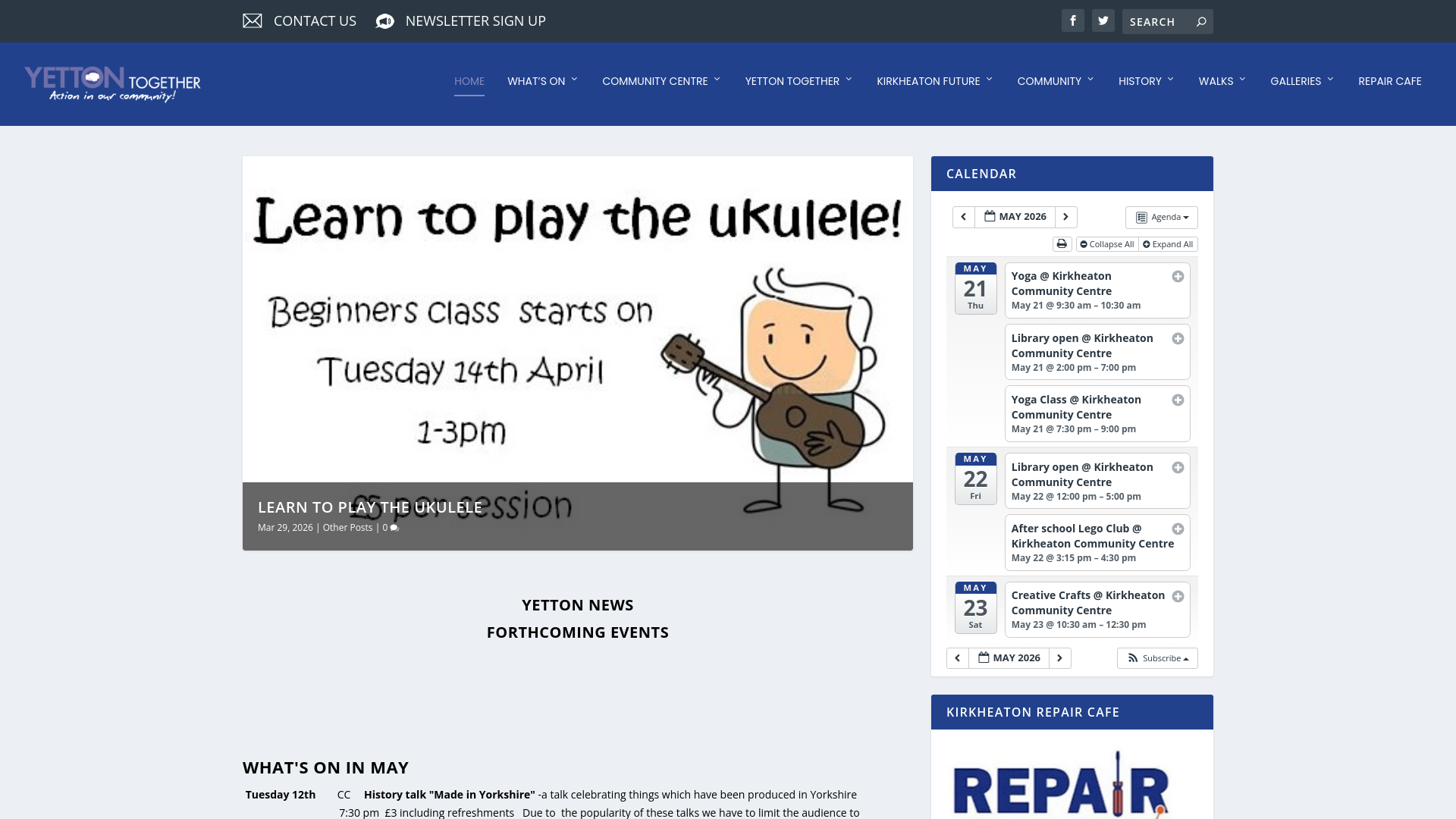 Website screenshot