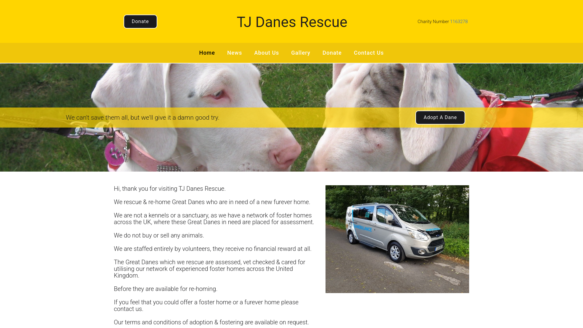 Website screenshot