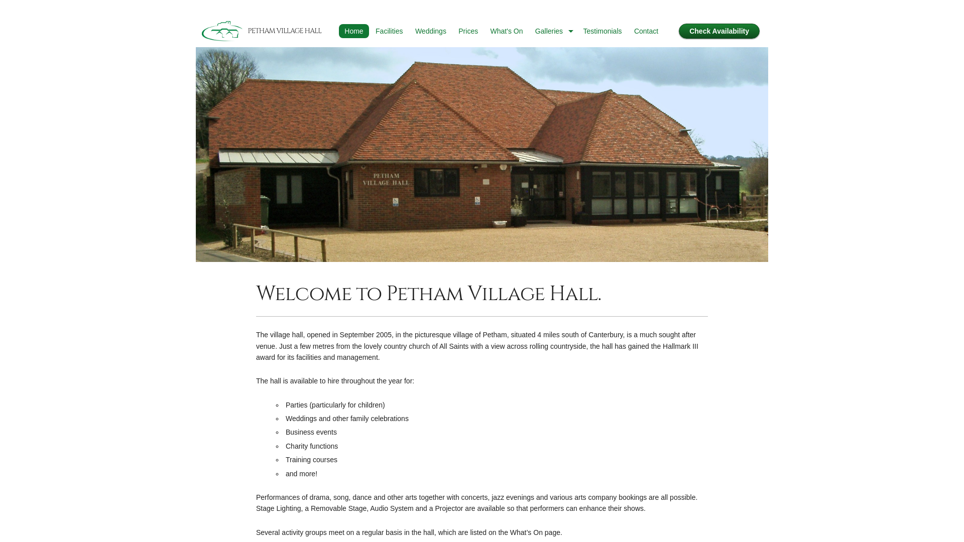 Website screenshot