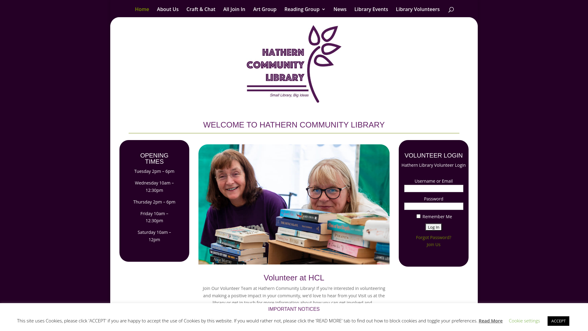 Website screenshot