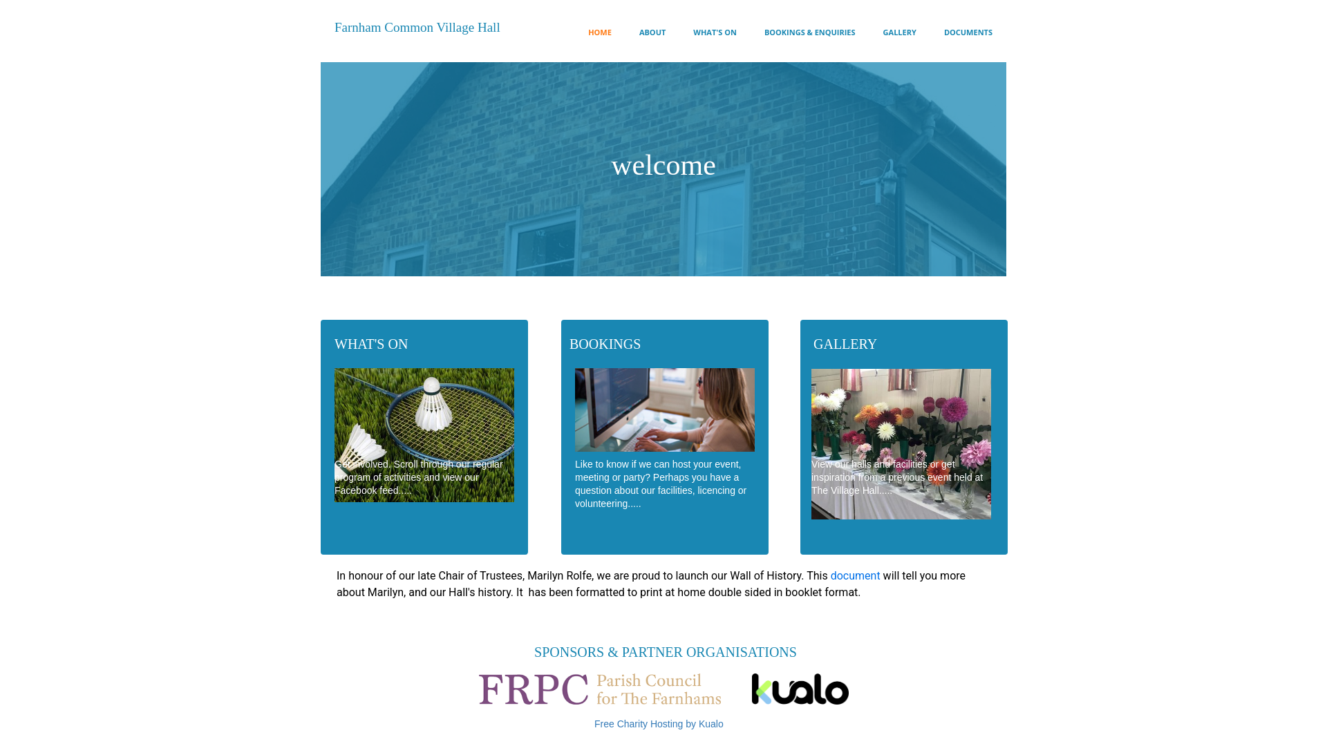 Website screenshot