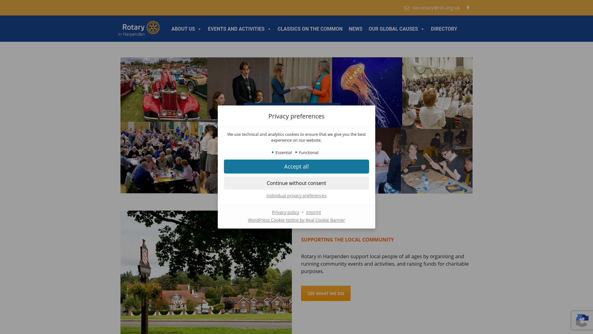 Website screenshot