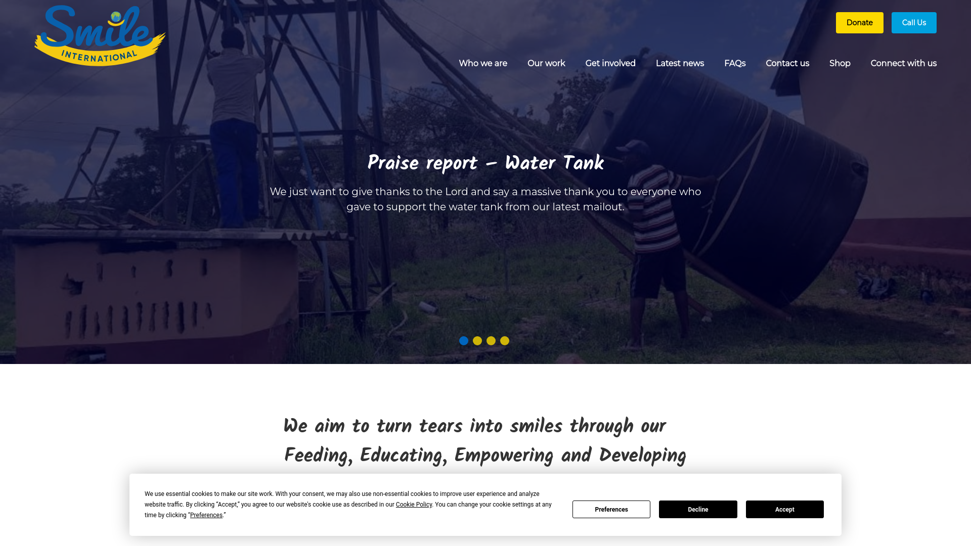 Website screenshot