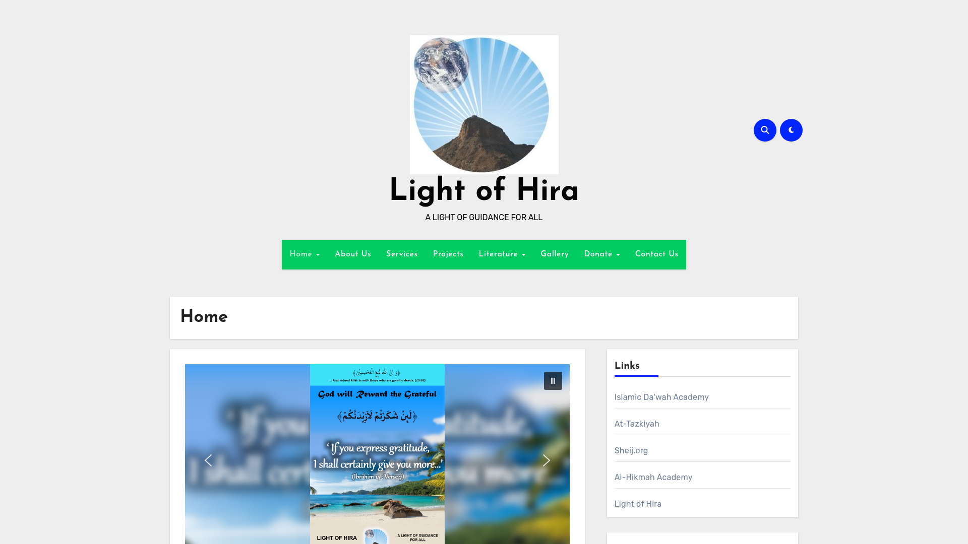 Website screenshot