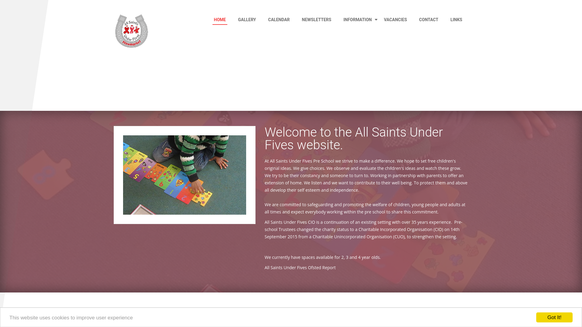 Website screenshot