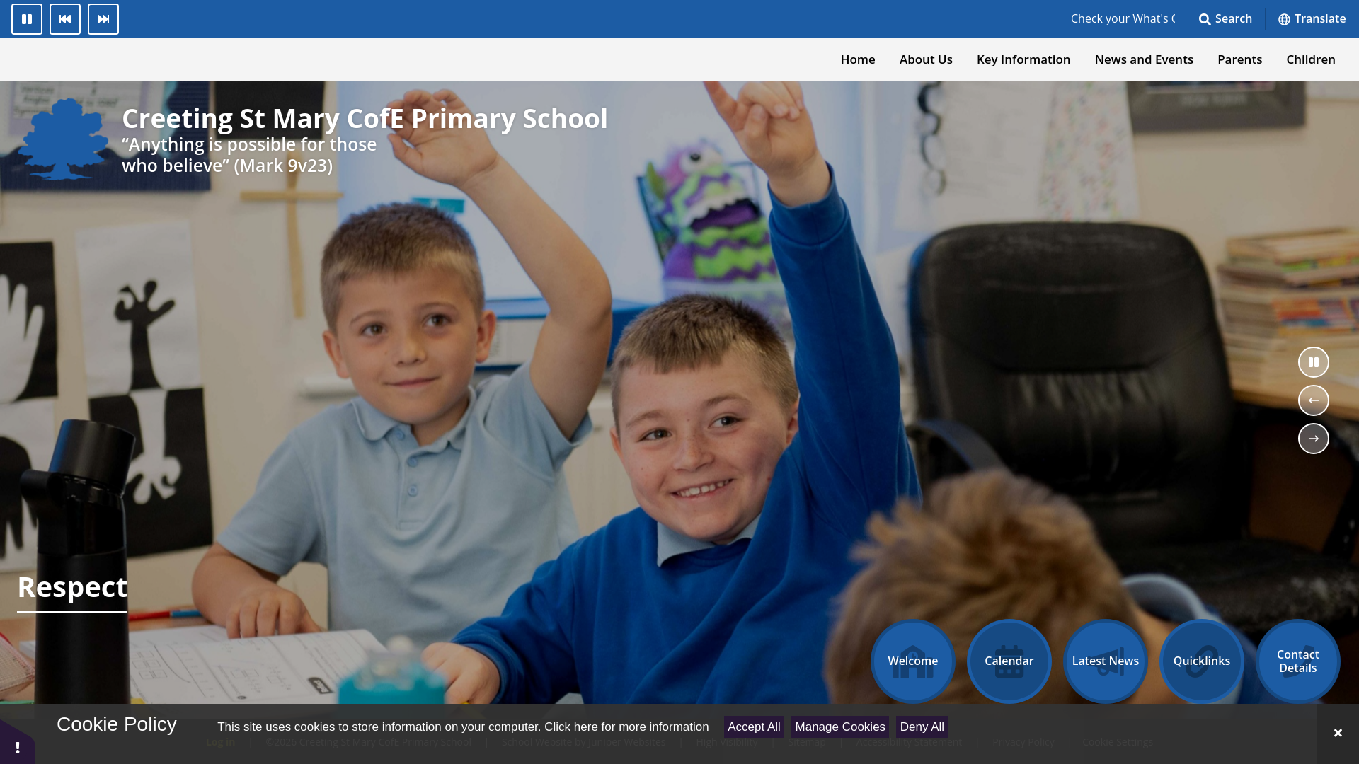 Website screenshot