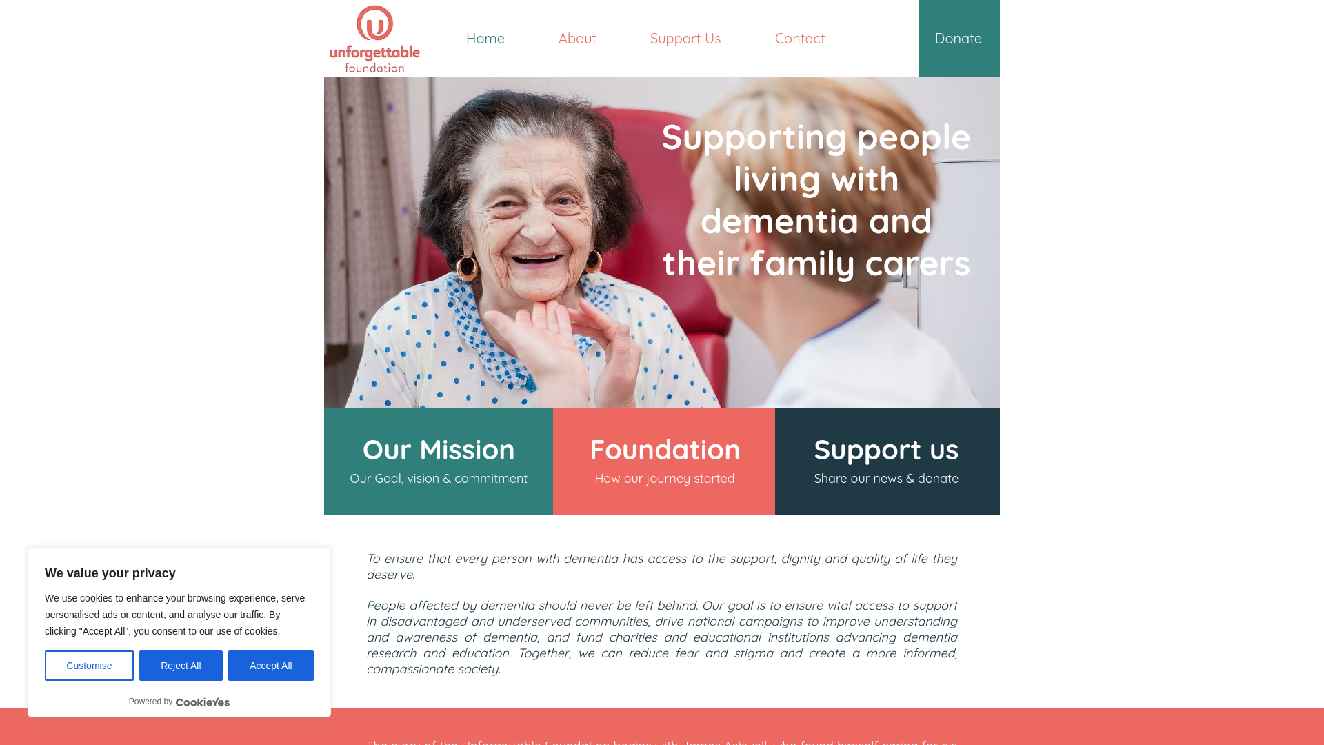 Website screenshot